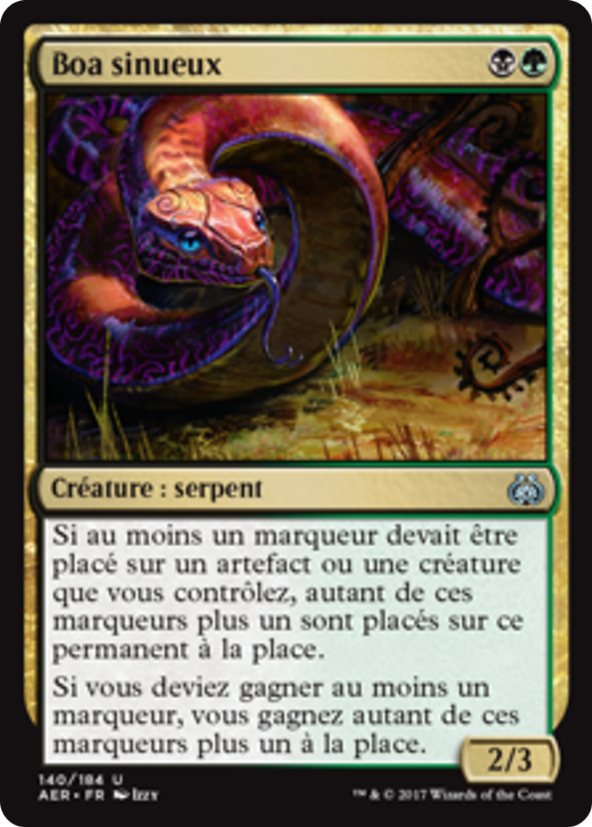 Boa sinueux — Aether Revolt — Magic: The Gathering