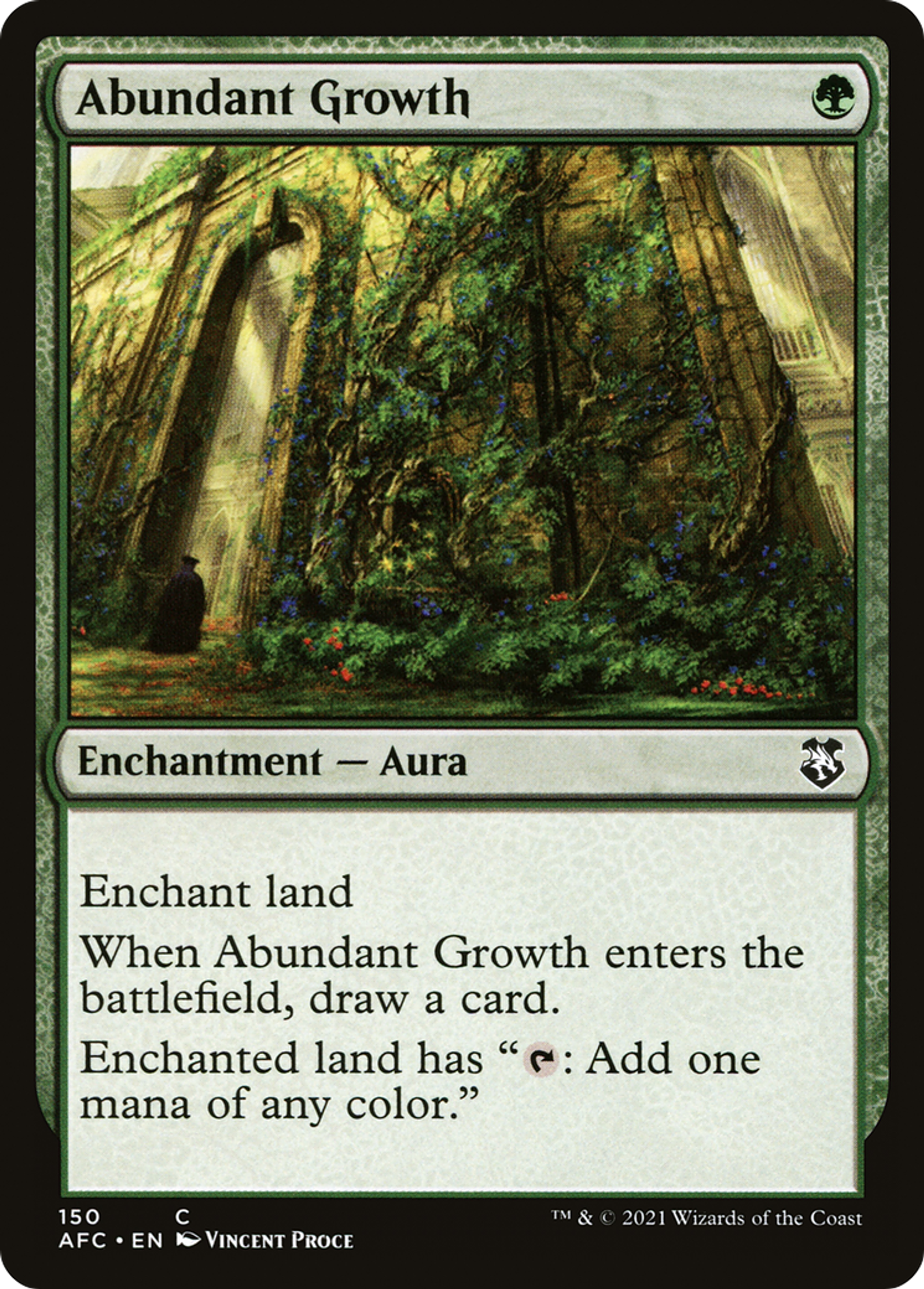Abundant Growth — Forgotten Realms Commander — Magic: The Gathering