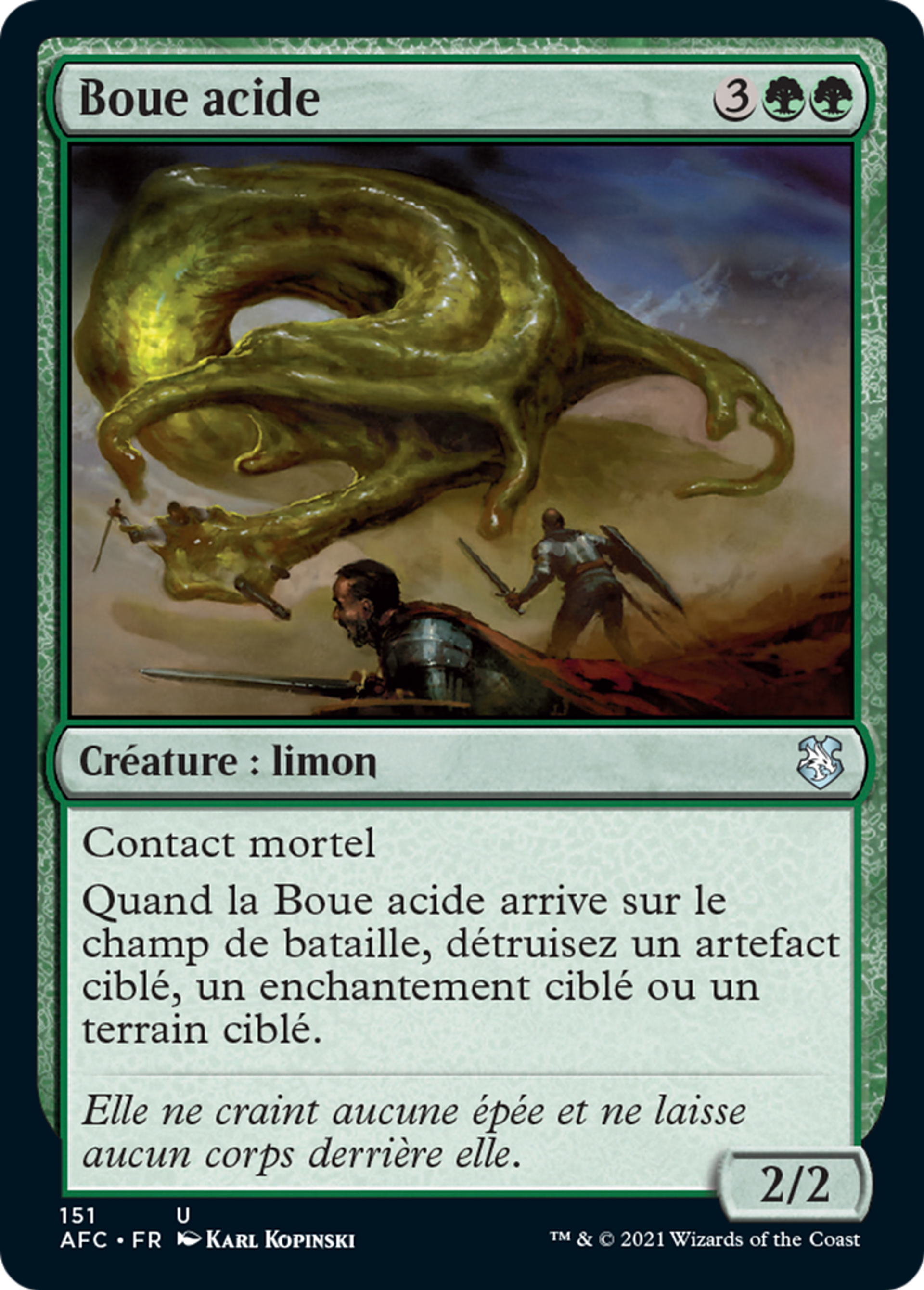 Boue acide — Forgotten Realms Commander — Magic: The Gathering