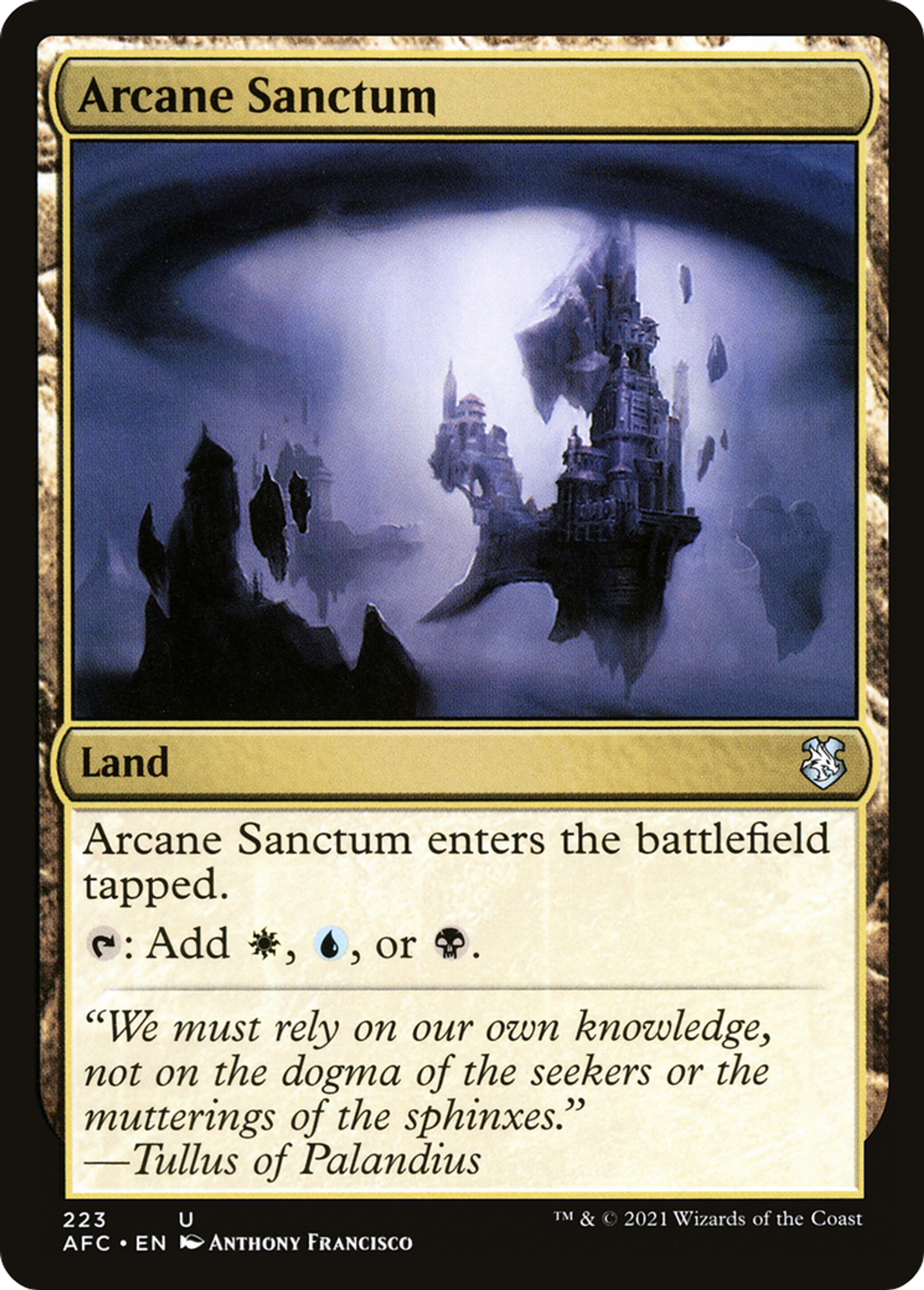 Sanctuaire ésotérique — Forgotten Realms Commander — Magic: The Gathering