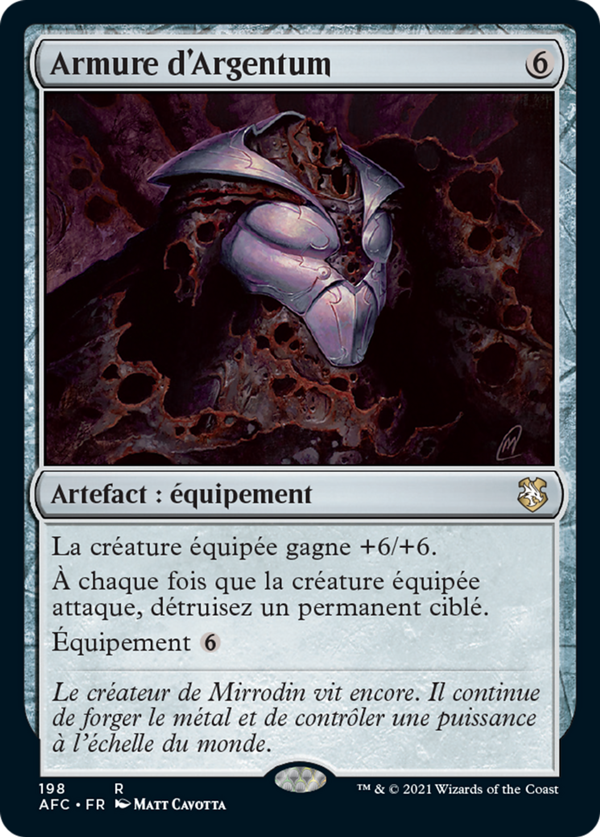 Armure d'Argentum — Forgotten Realms Commander — Magic: The Gathering