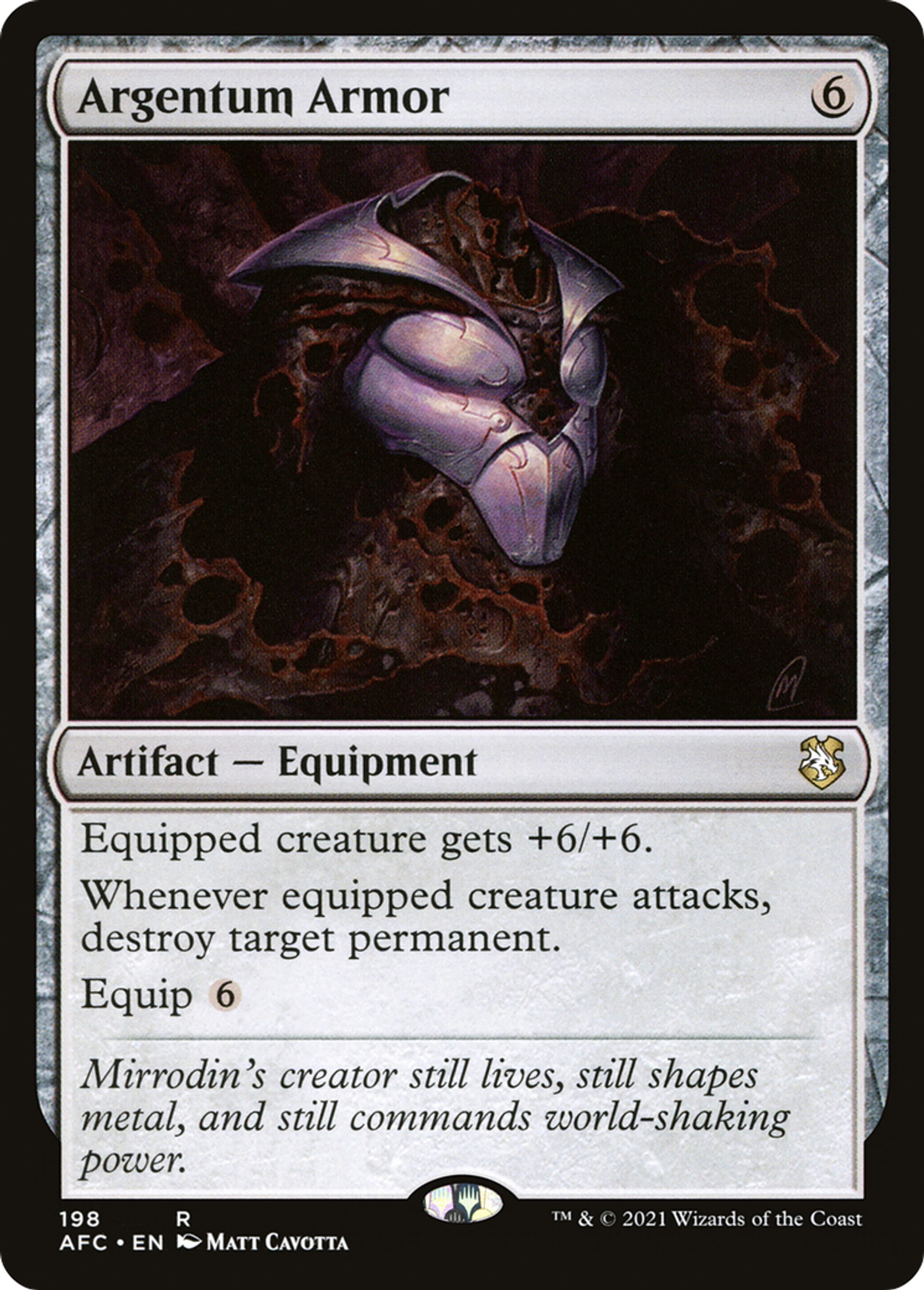 Armure d'Argentum — Forgotten Realms Commander — Magic: The Gathering