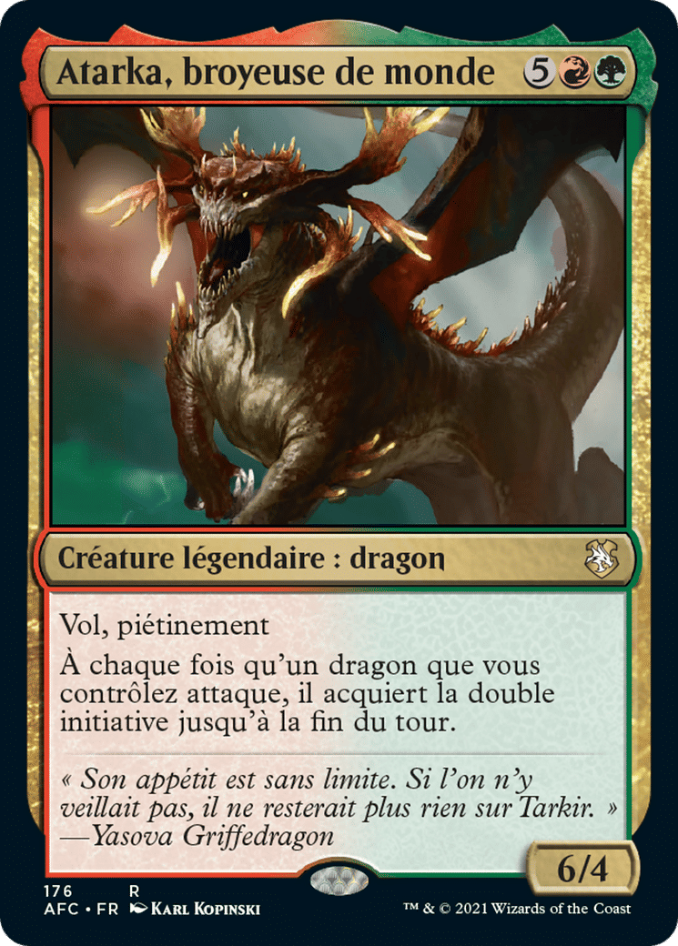 Atarka, broyeuse de monde — Forgotten Realms Commander — Magic: The Gathering
