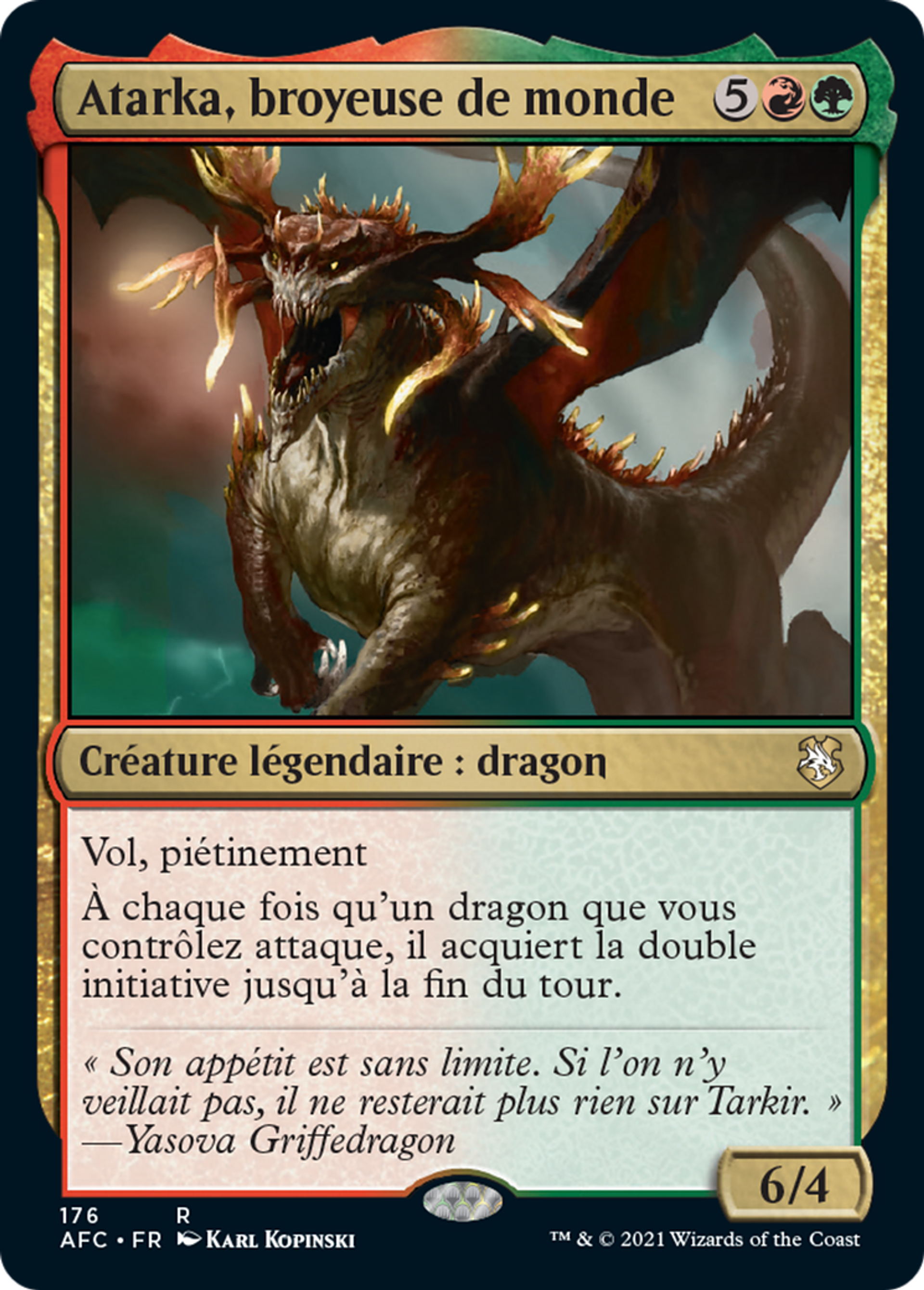 Atarka, broyeuse de monde — Forgotten Realms Commander — Magic: The Gathering