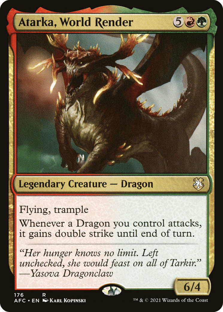 Atarka, World Render — Forgotten Realms Commander — Magic: The Gathering