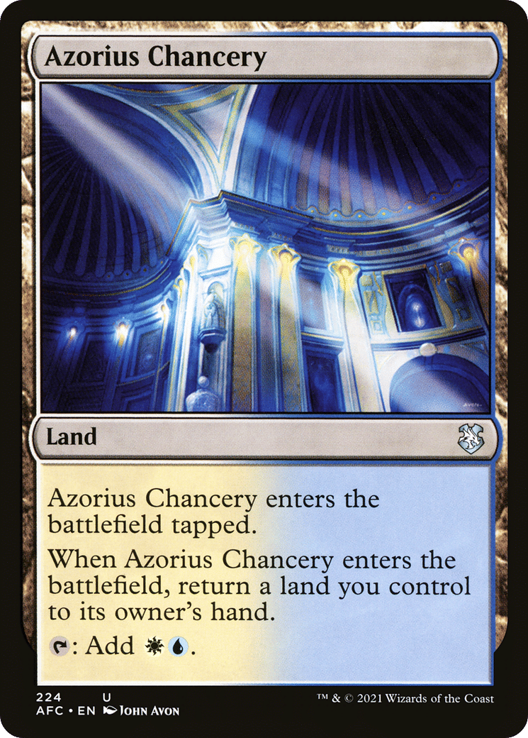 Azorius Chancery — Forgotten Realms Commander — Magic: The Gathering