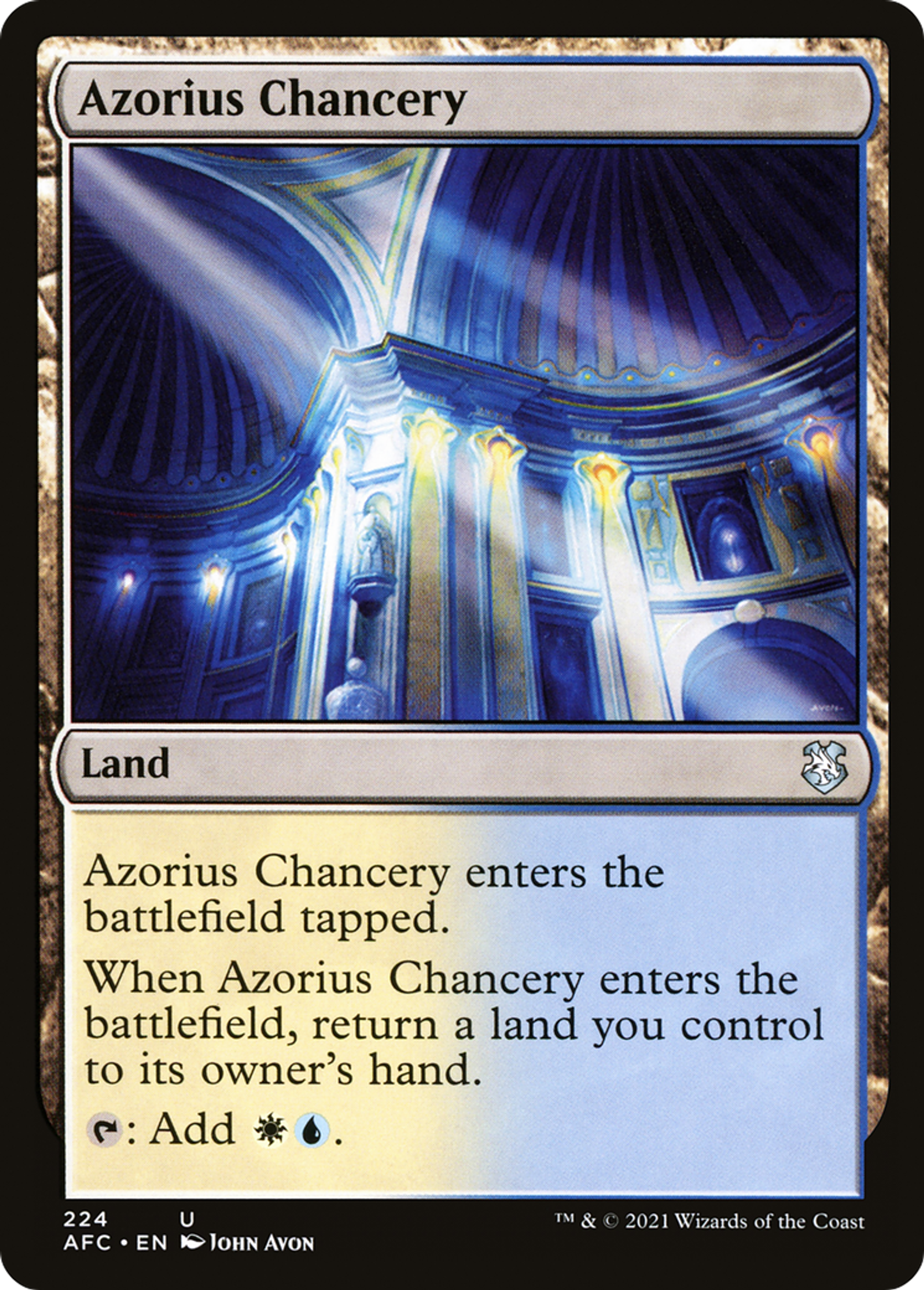 Cour de la chancellerie d'Azorius — Forgotten Realms Commander — Magic: The Gathering