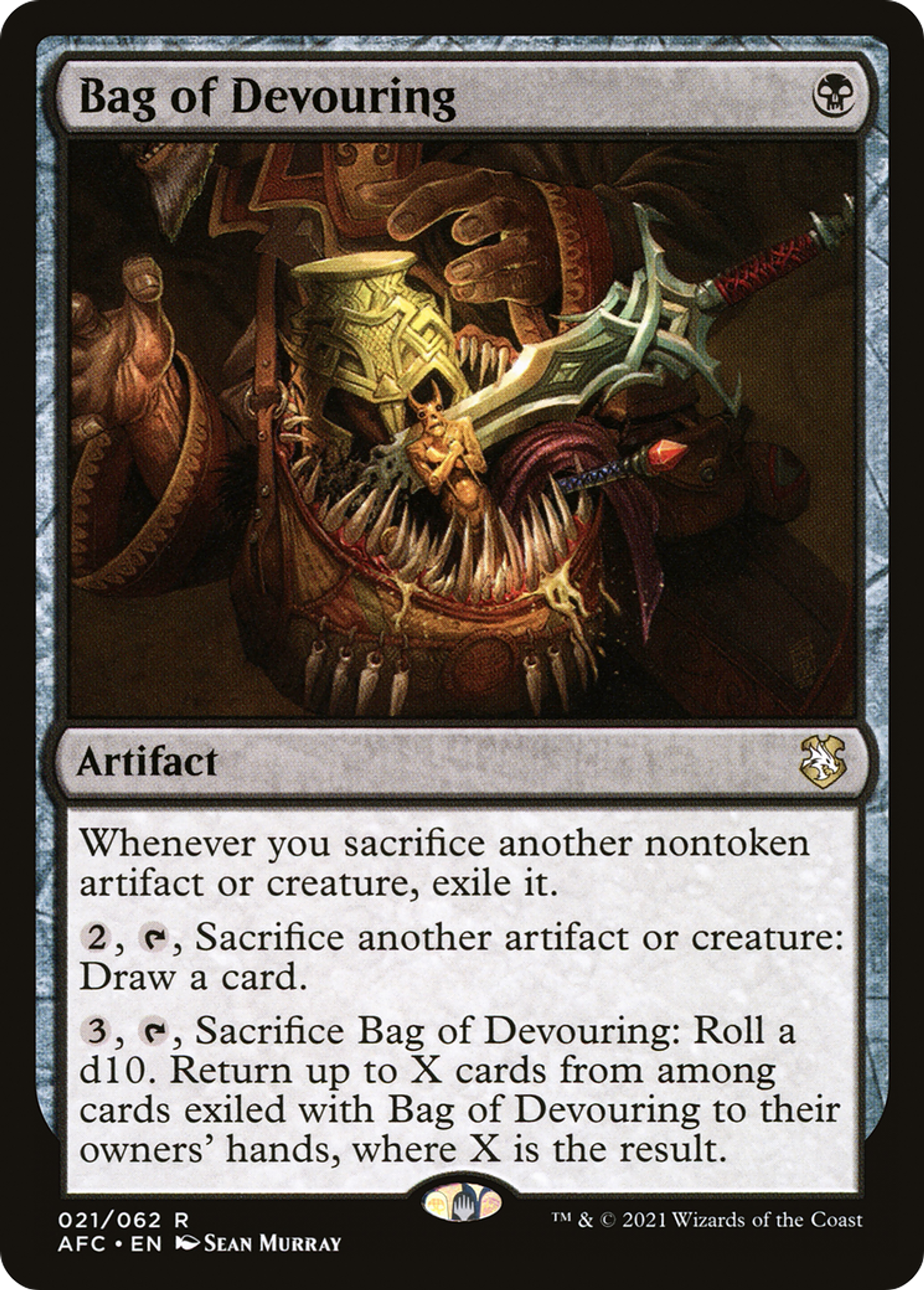 Bag of Devouring — Forgotten Realms Commander — Magic: The Gathering