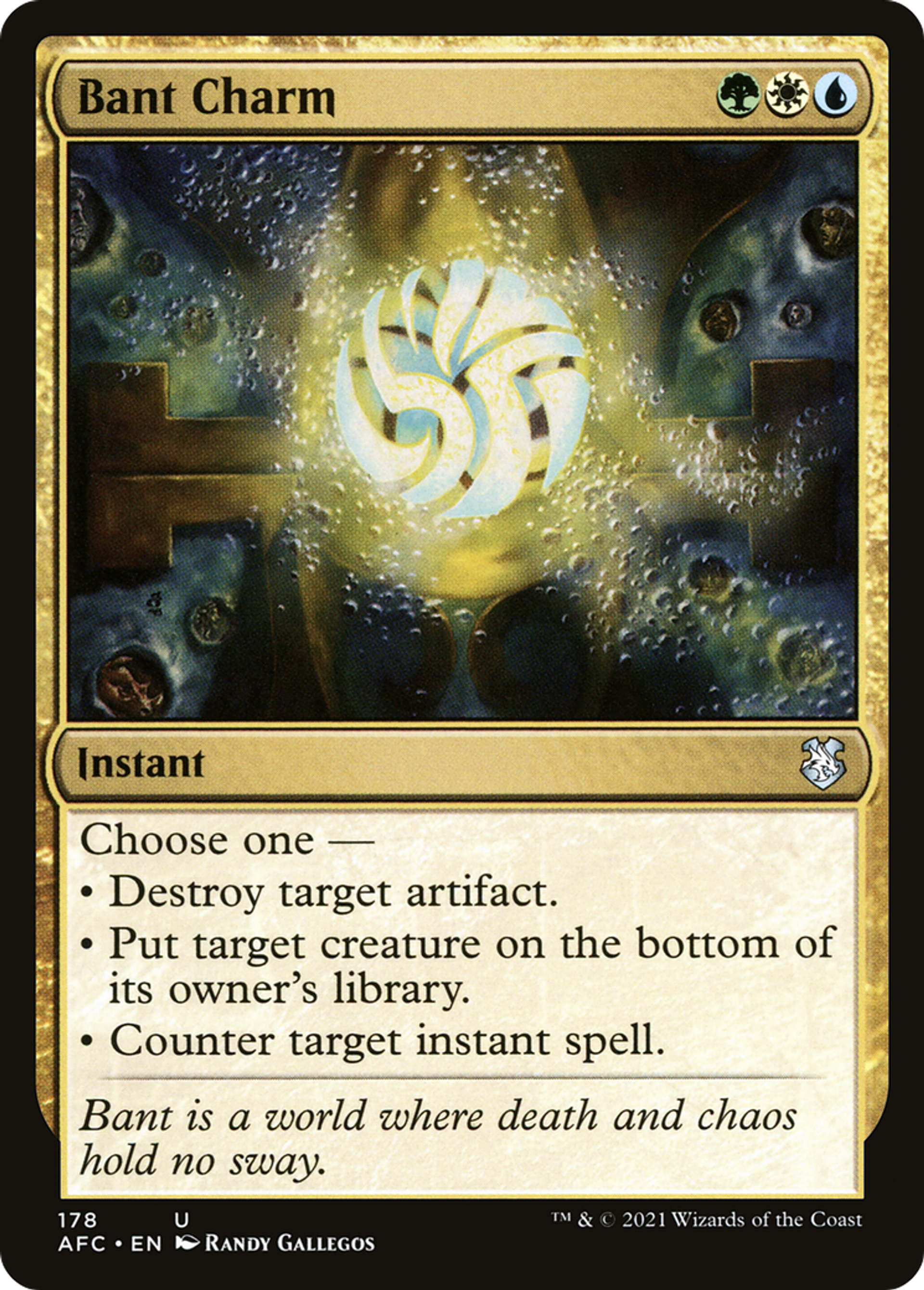 Bant Charm — Forgotten Realms Commander — Magic: The Gathering