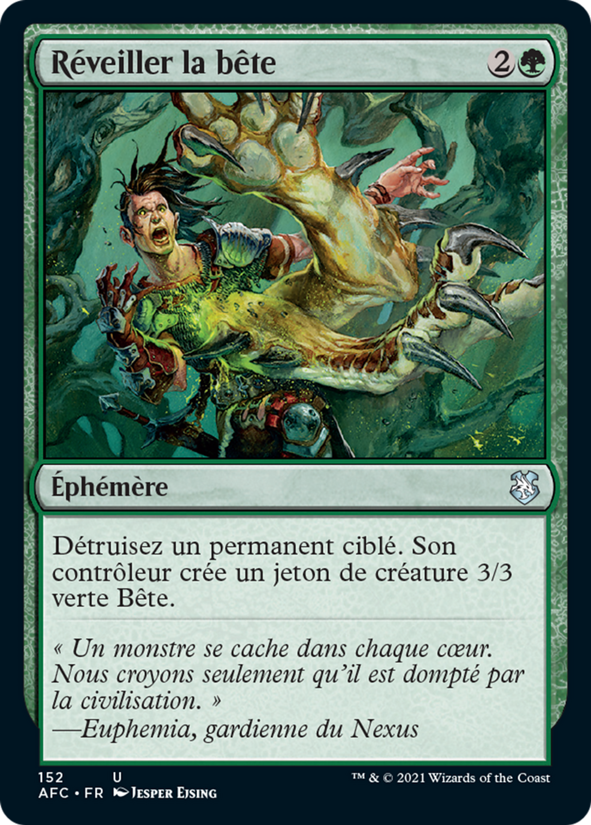Réveiller la bête — Forgotten Realms Commander — Magic: The Gathering