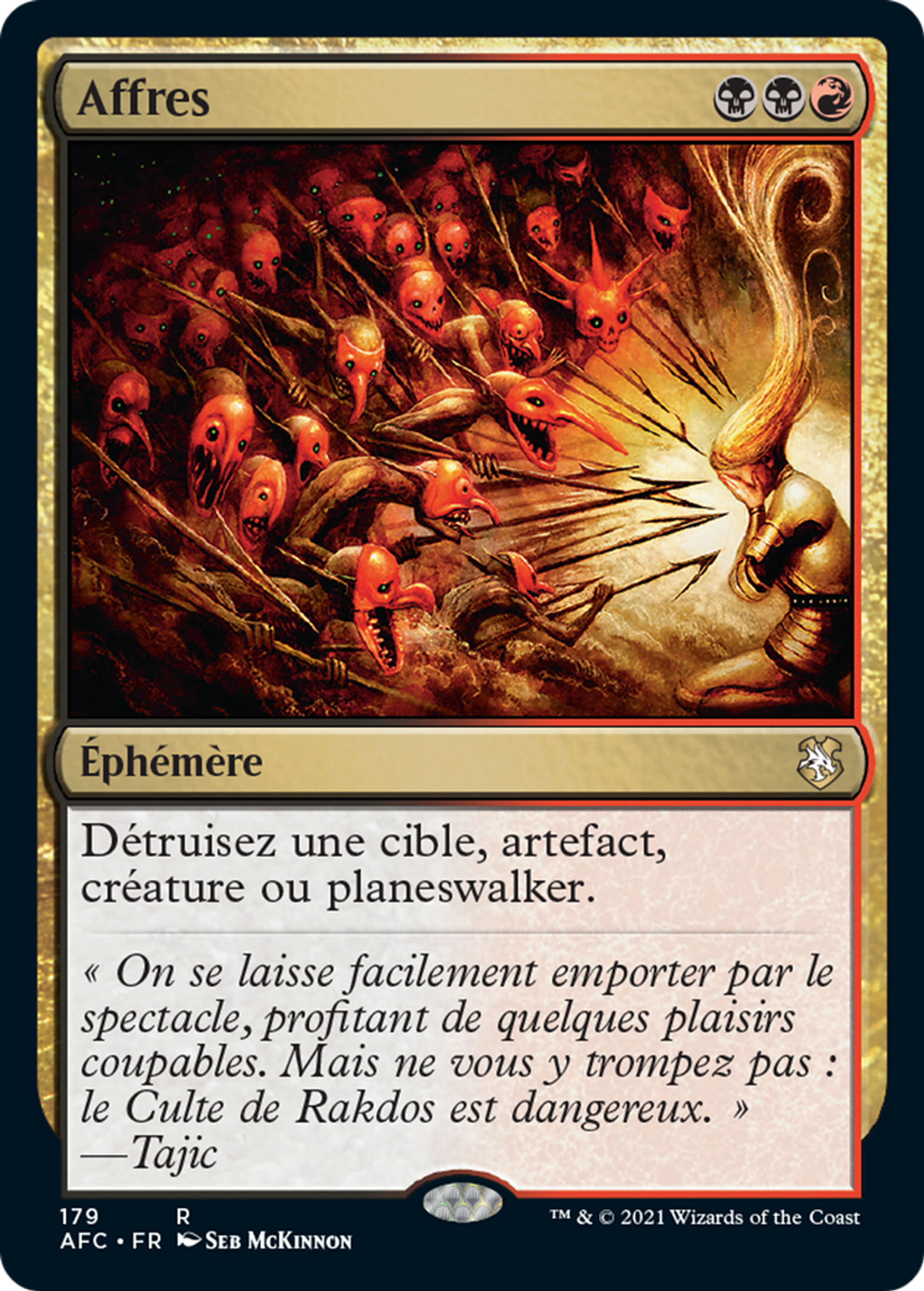 Affres — Forgotten Realms Commander — Magic: The Gathering