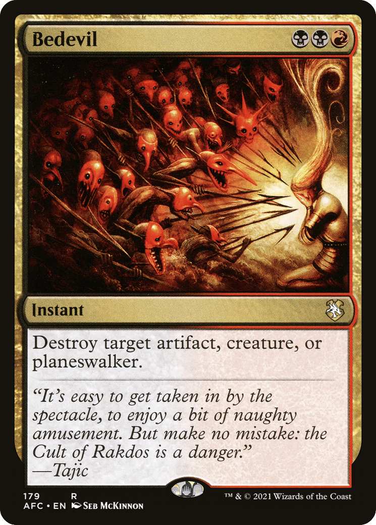 Bedevil — Forgotten Realms Commander — Magic: The Gathering