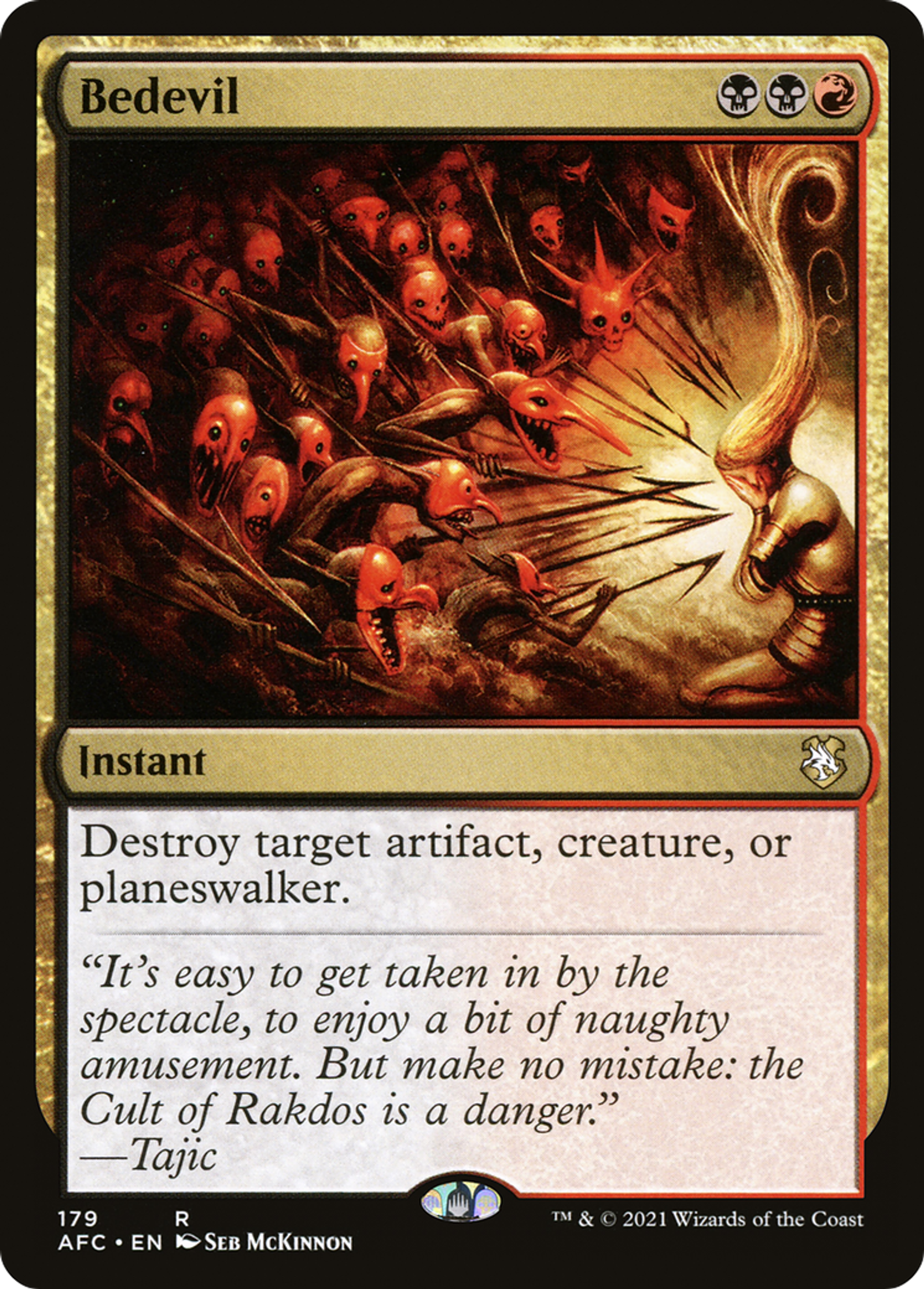 Bedevil — Forgotten Realms Commander — Magic: The Gathering