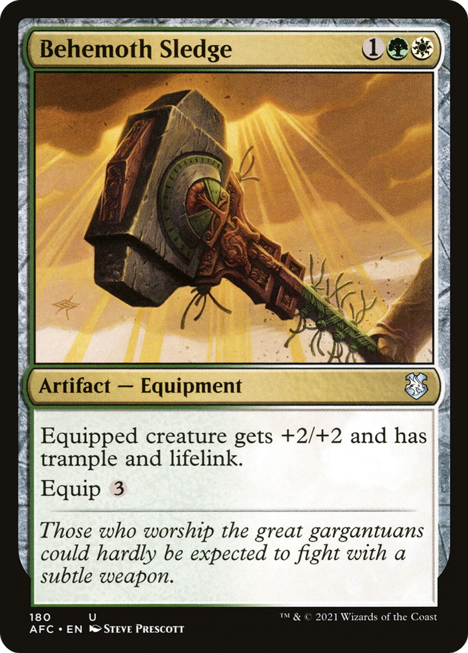 Frappe-devant béhémoth — Forgotten Realms Commander — Magic: The Gathering