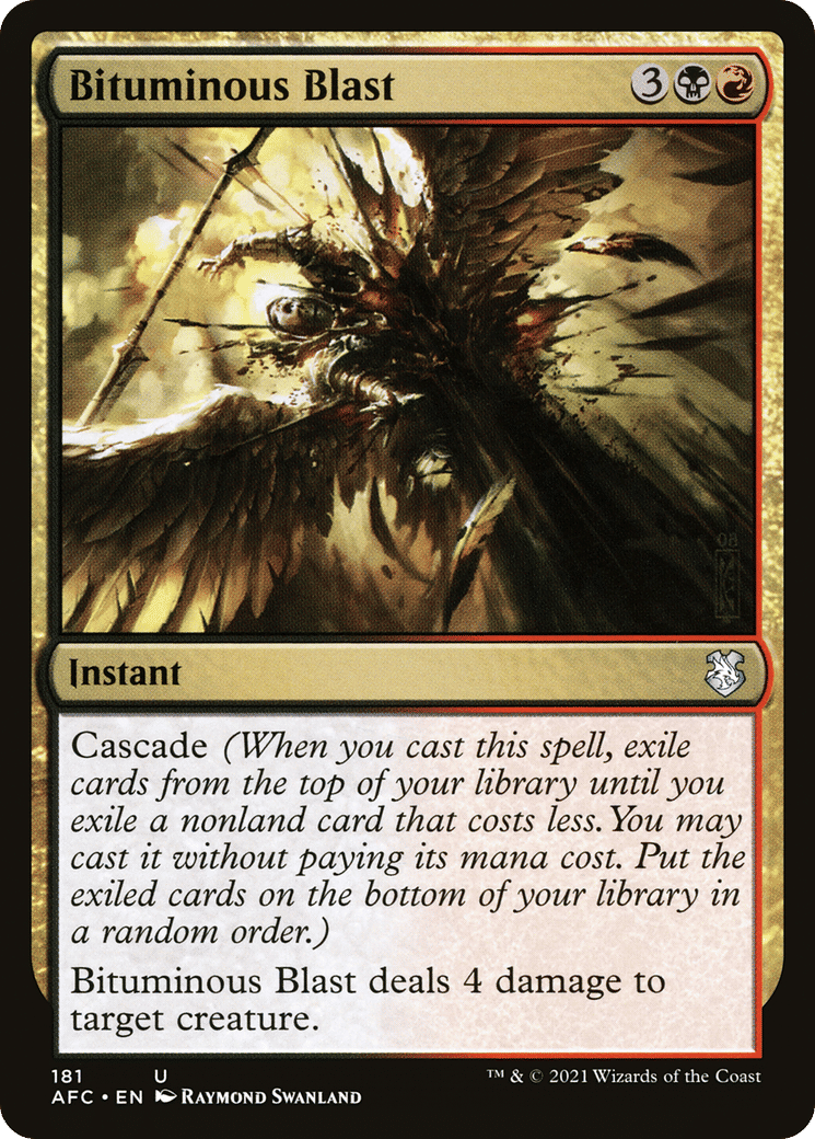 Bituminous Blast — Forgotten Realms Commander — Magic: The Gathering