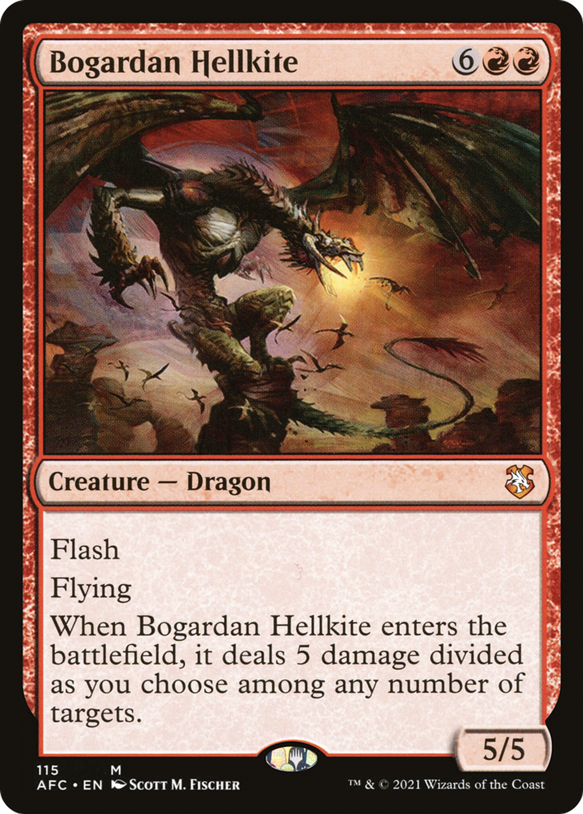 Bogardan Hellkite — Forgotten Realms Commander — Magic: The Gathering