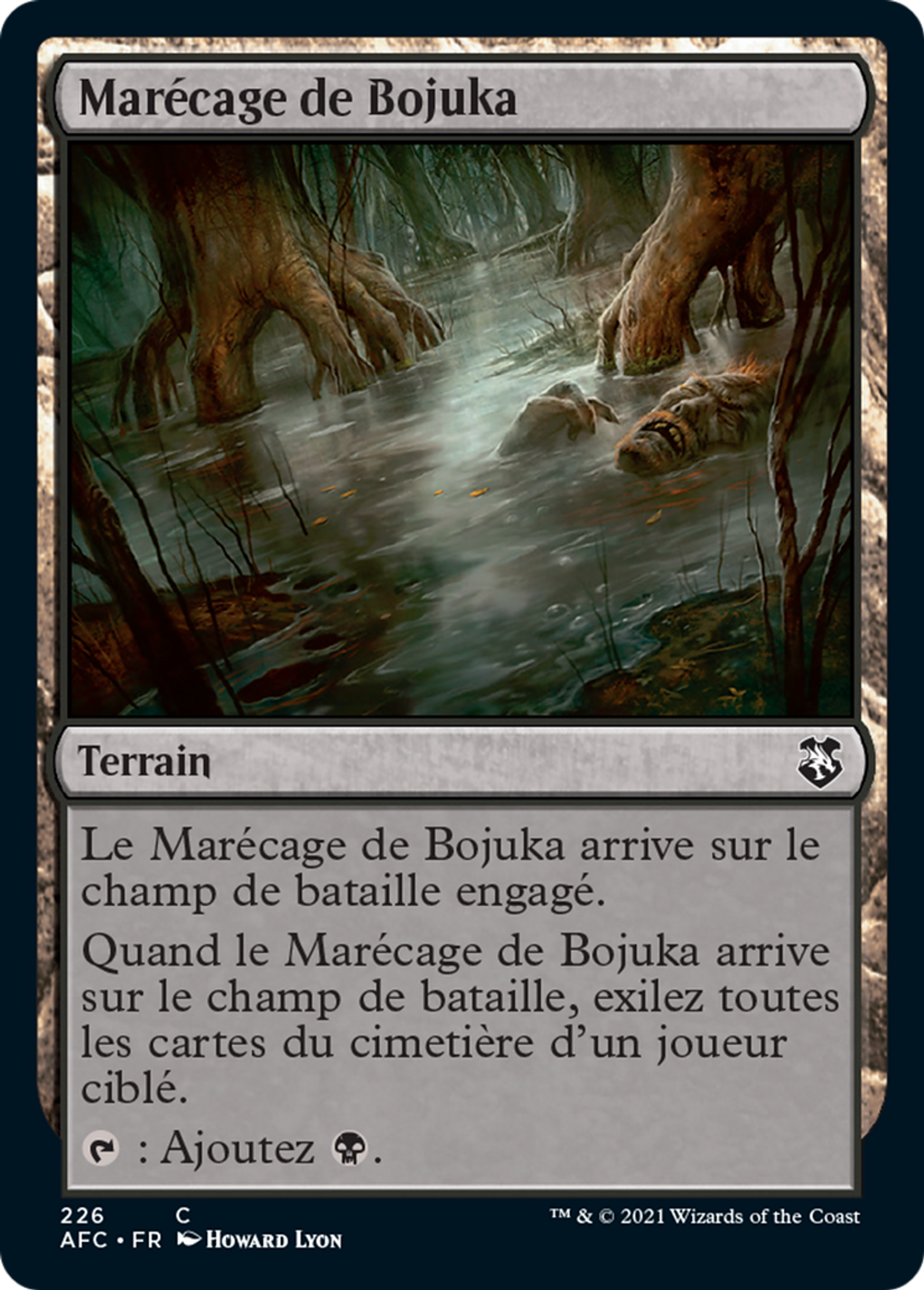 Marécage de Bojuka — Forgotten Realms Commander — Magic: The Gathering