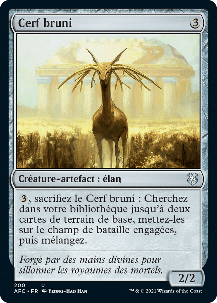 Cerf bruni — Forgotten Realms Commander — Magic: The Gathering