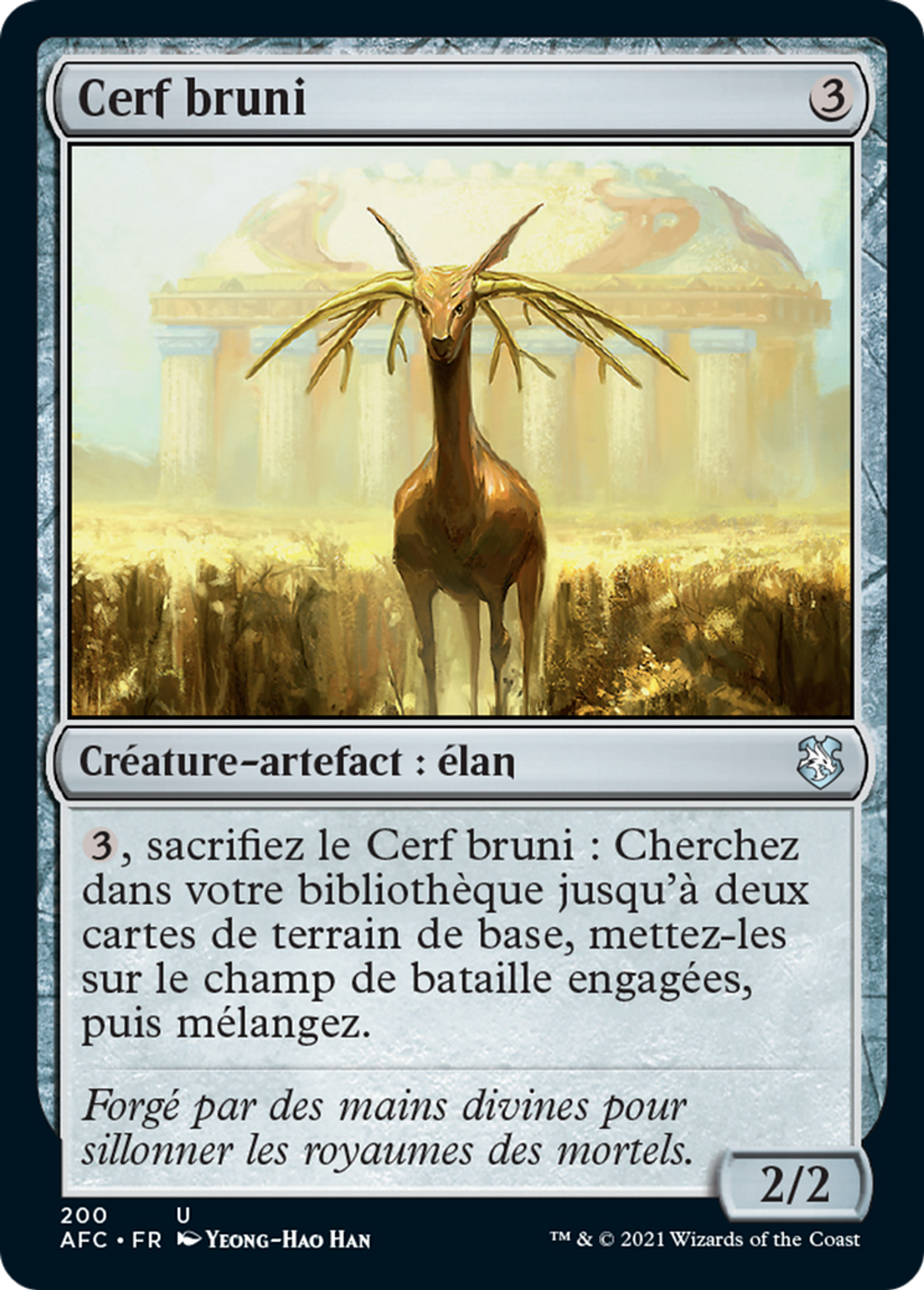 Cerf bruni — Forgotten Realms Commander — Magic: The Gathering