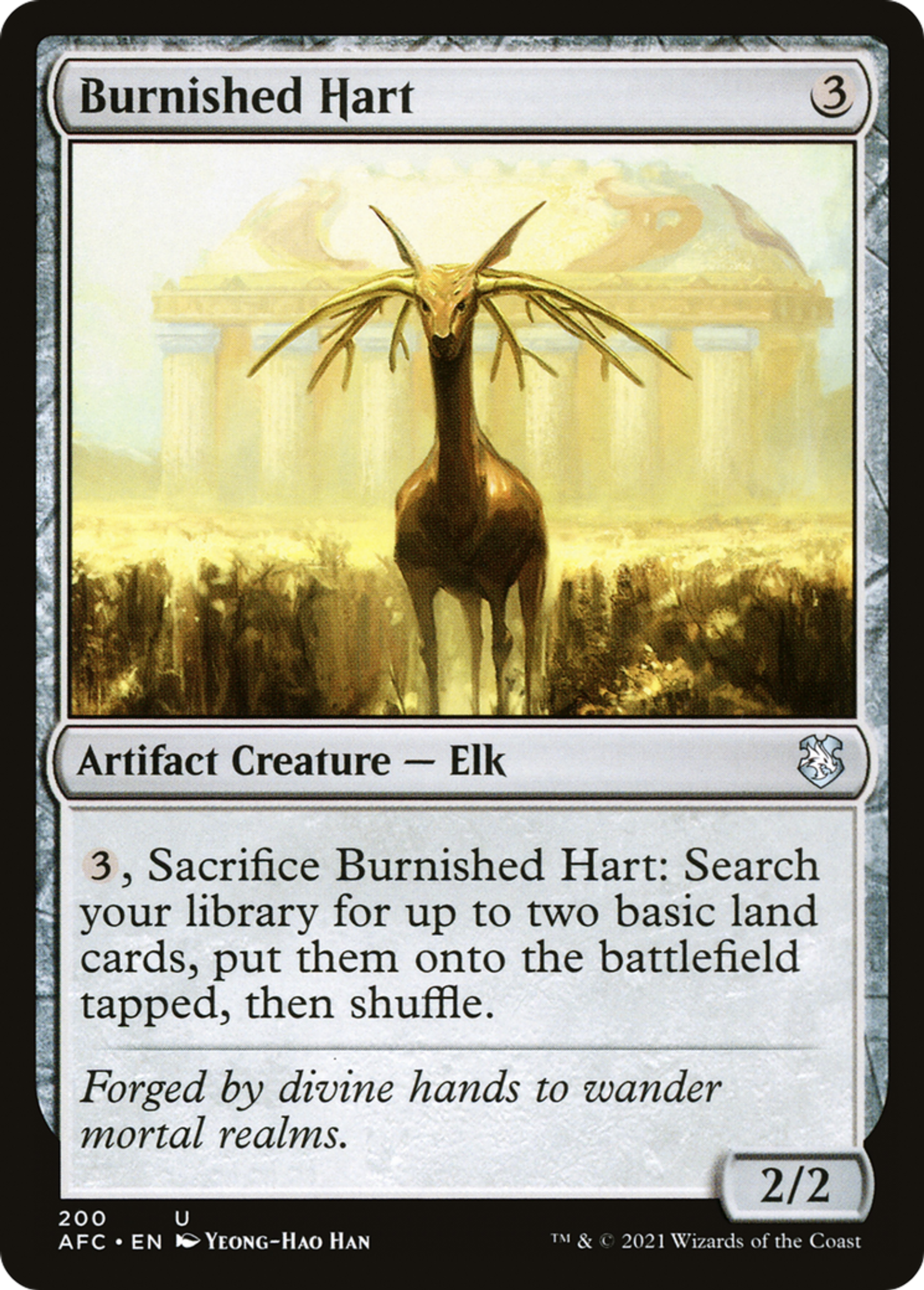 Cerf bruni — Forgotten Realms Commander — Magic: The Gathering