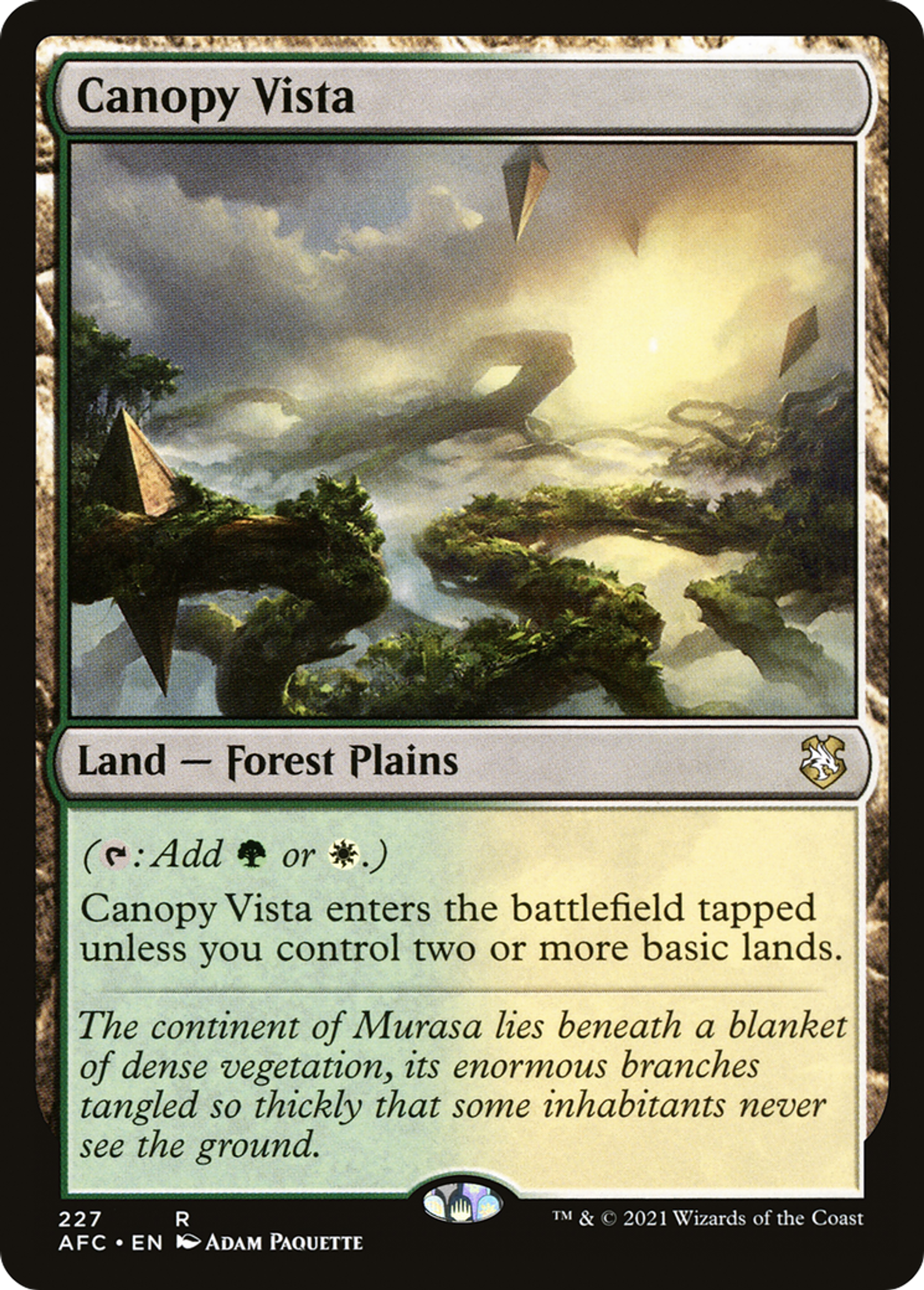 Vue de la canopée — Forgotten Realms Commander — Magic: The Gathering