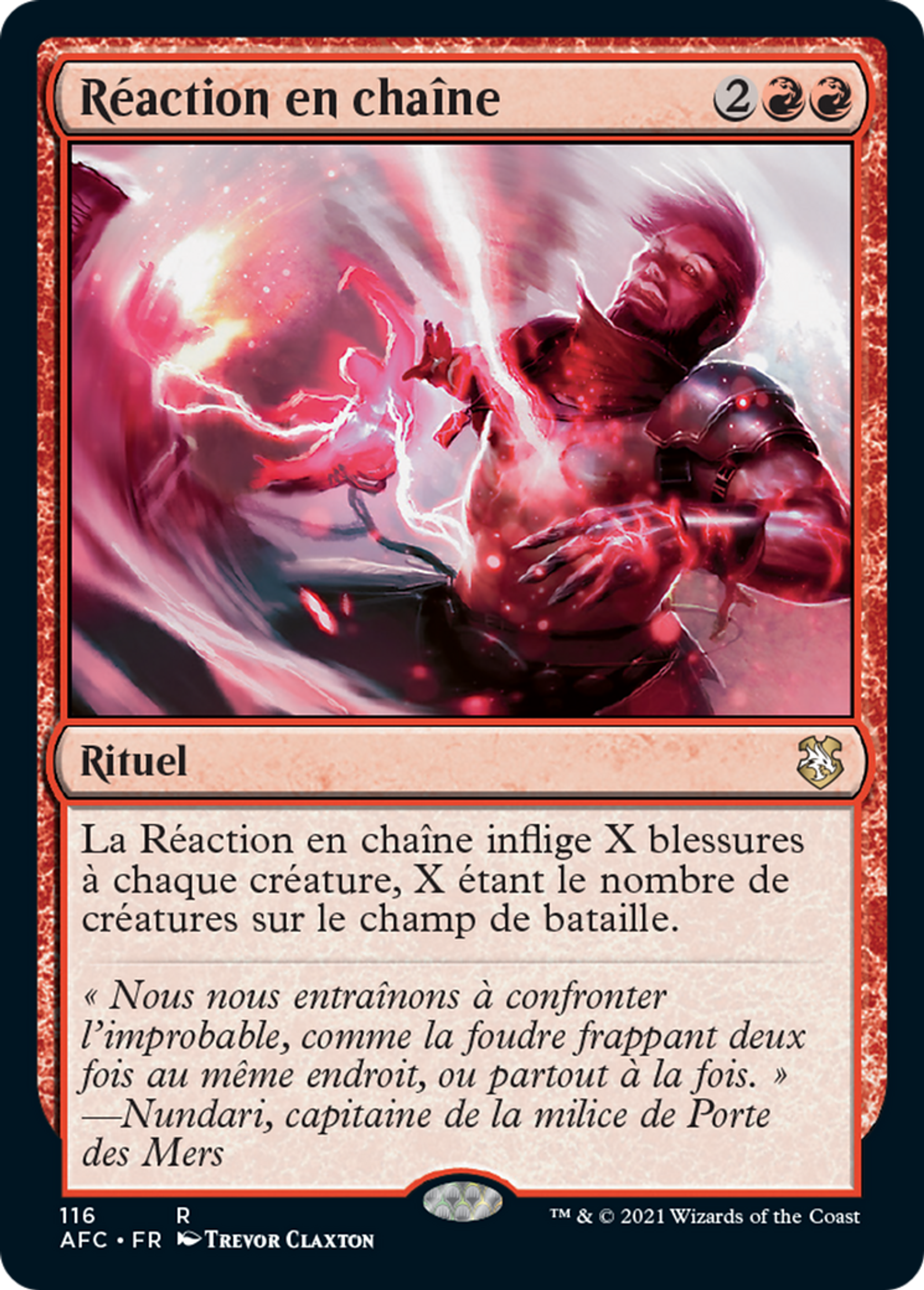 Réaction en chaîne — Forgotten Realms Commander — Magic: The Gathering