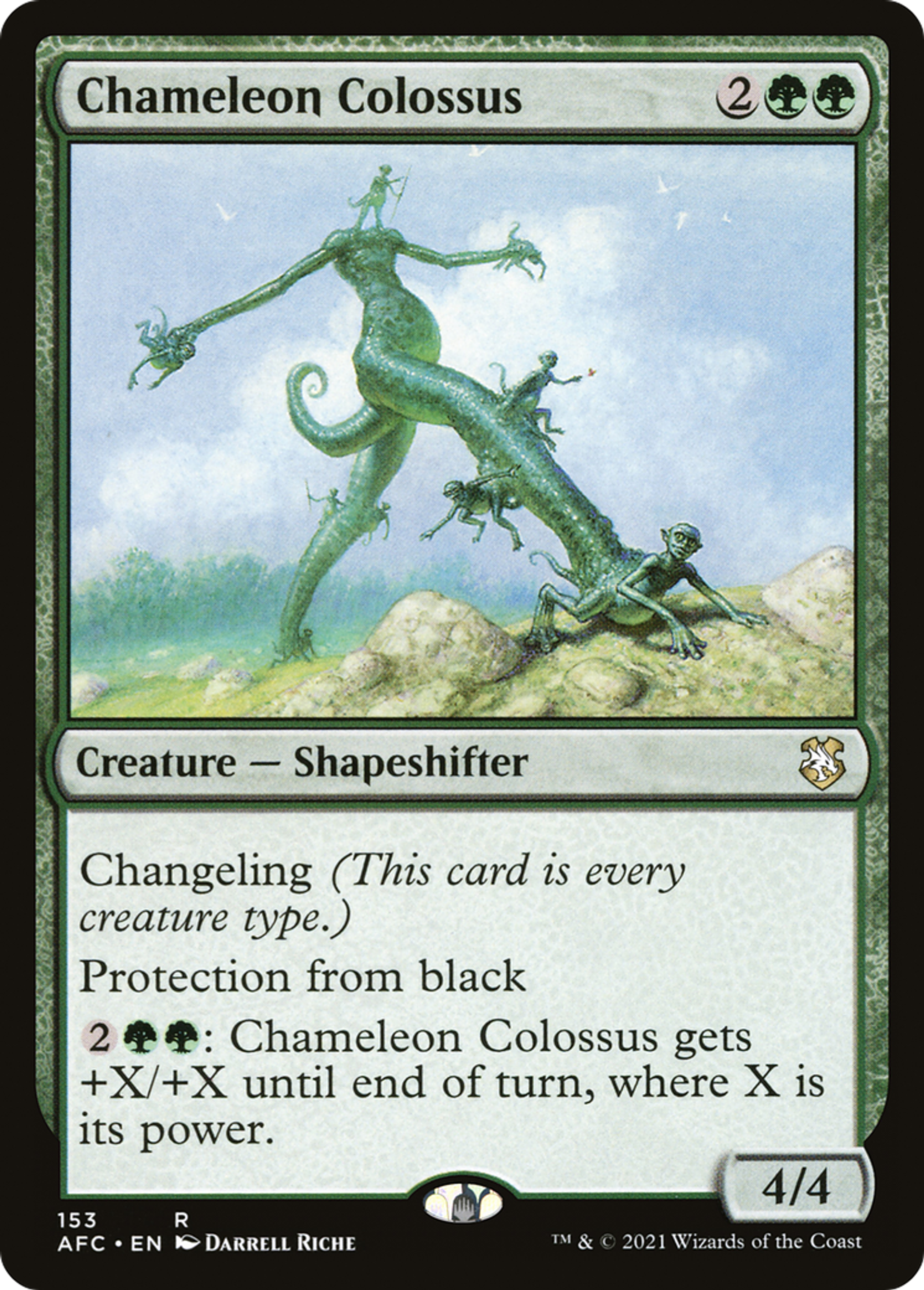 Chameleon Colossus — Forgotten Realms Commander — Magic: The Gathering