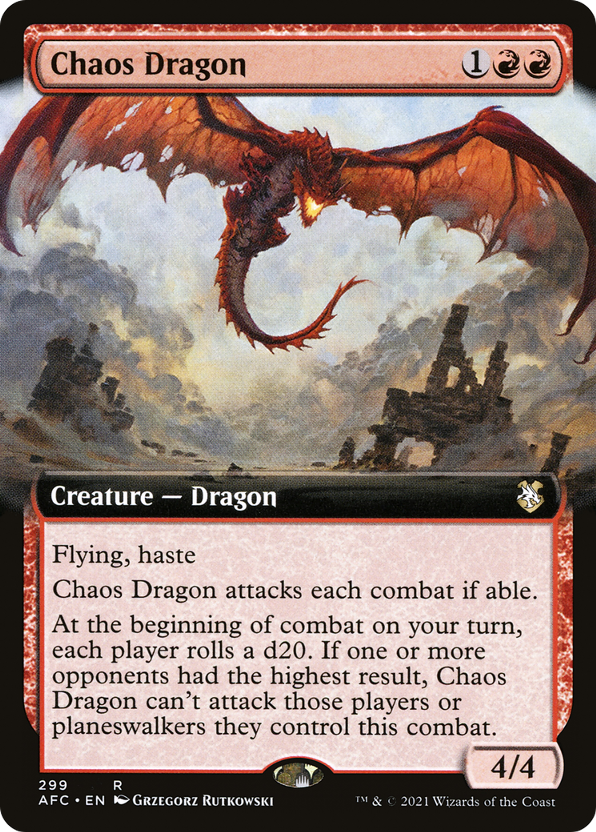Chaos Dragon — Forgotten Realms Commander — Magic: The Gathering