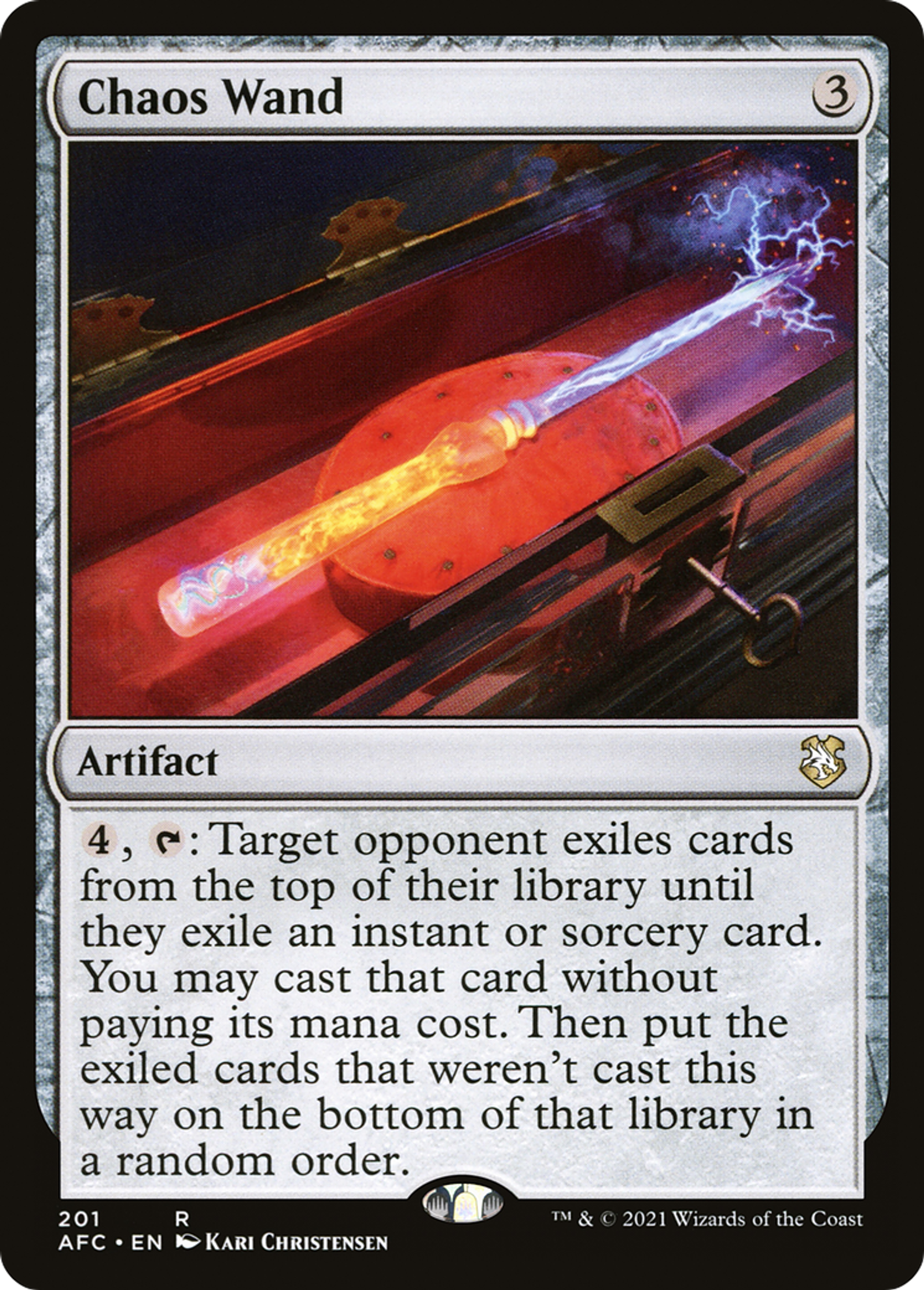 Baguette du chaos — Forgotten Realms Commander — Magic: The Gathering
