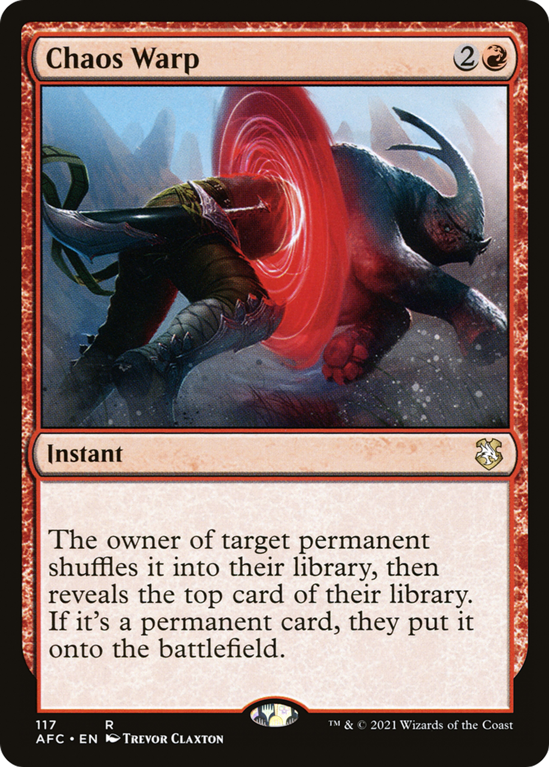 Chaos Warp — Forgotten Realms Commander — Magic: The Gathering