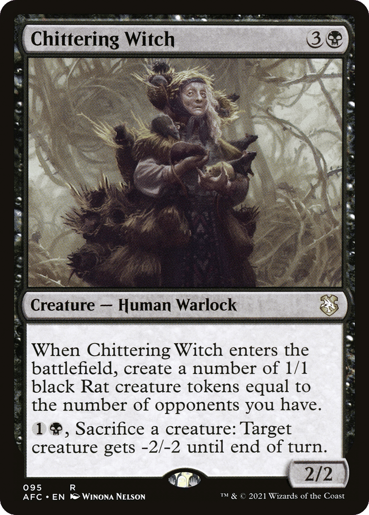 Chittering Witch — Forgotten Realms Commander — Magic: The Gathering