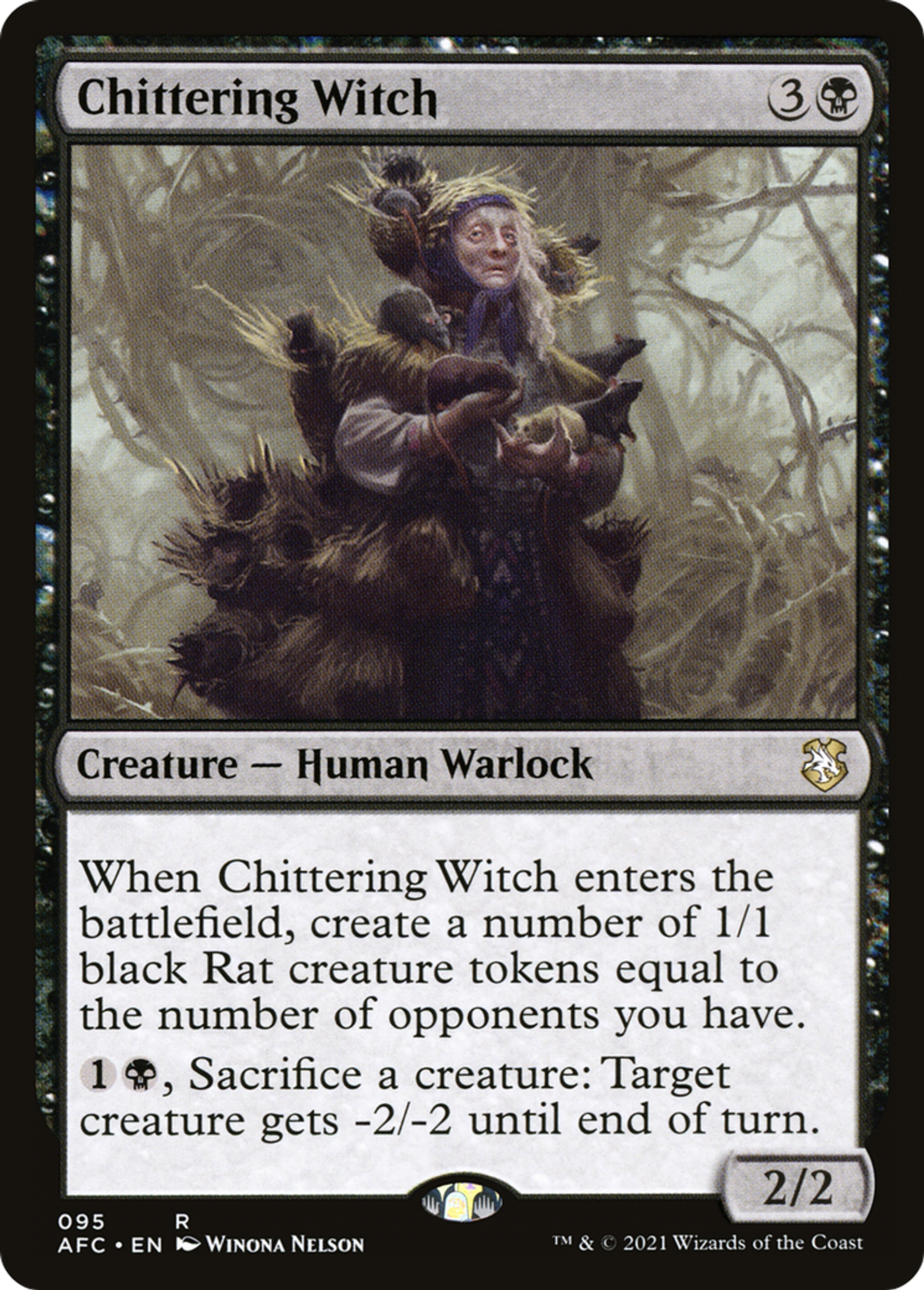 Chittering Witch — Forgotten Realms Commander — Magic: The Gathering