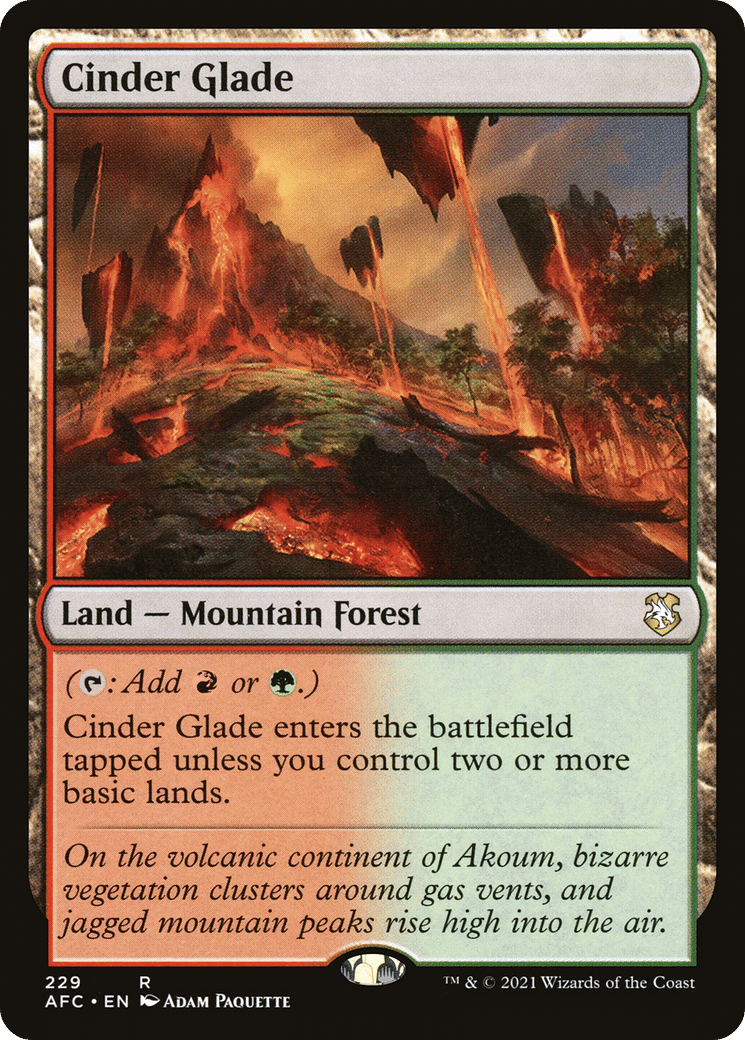 Cinder Glade — Forgotten Realms Commander — Magic: The Gathering