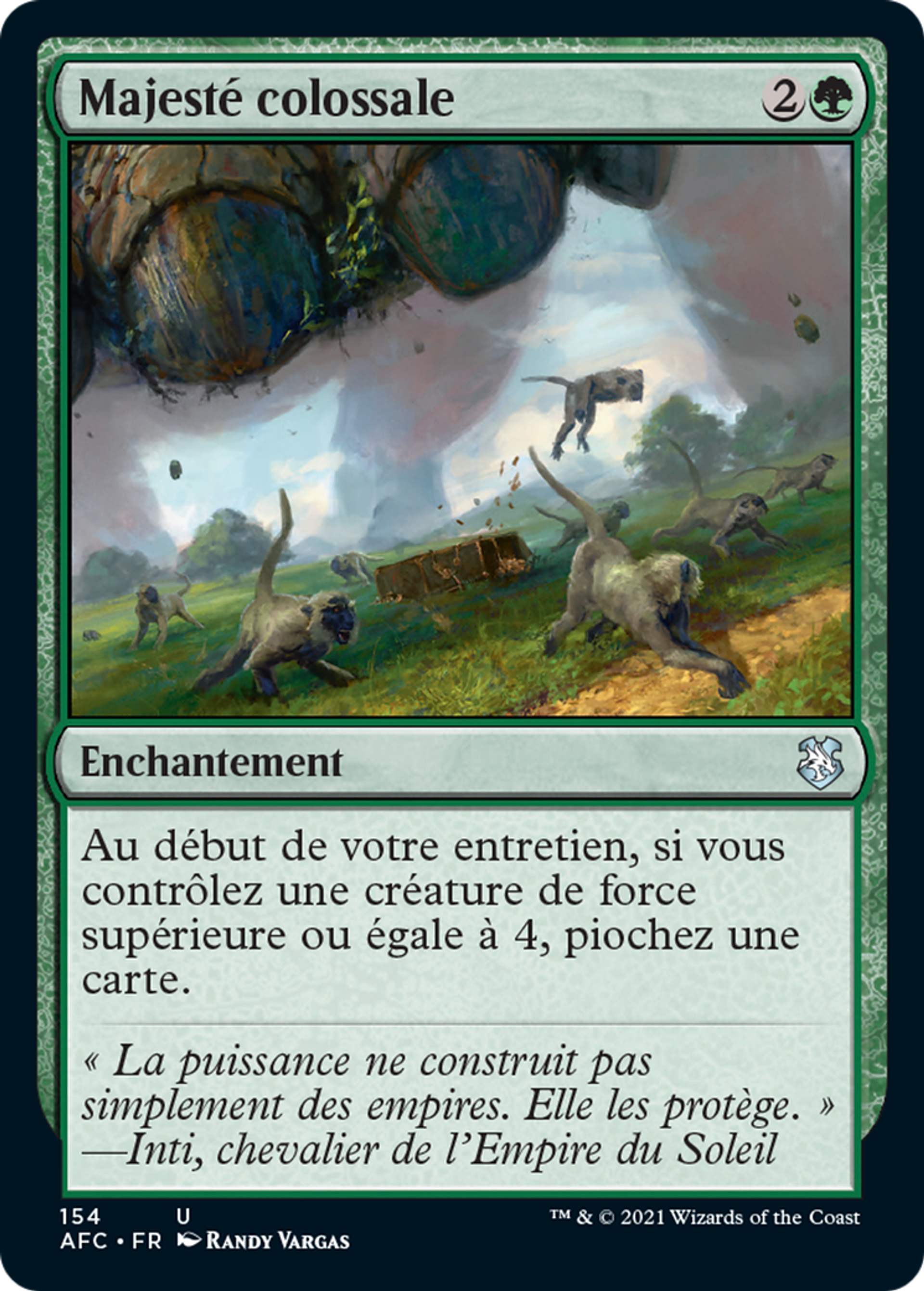 Majesté colossale — Forgotten Realms Commander — Magic: The Gathering