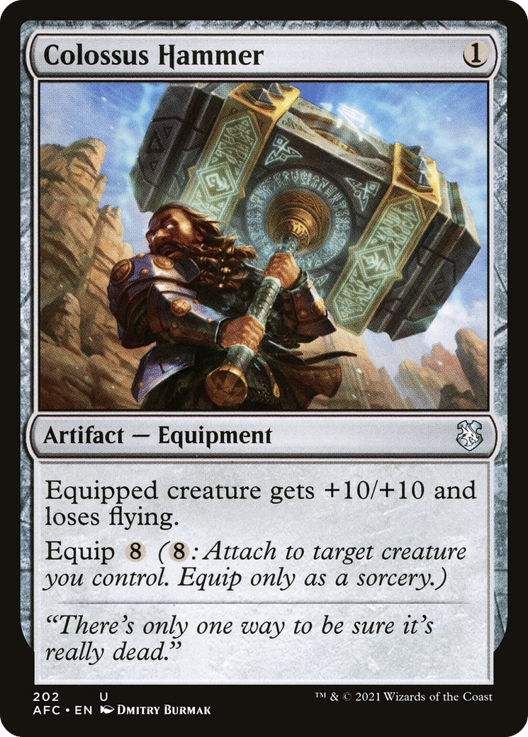 Colossus Hammer — Forgotten Realms Commander — Magic: The Gathering