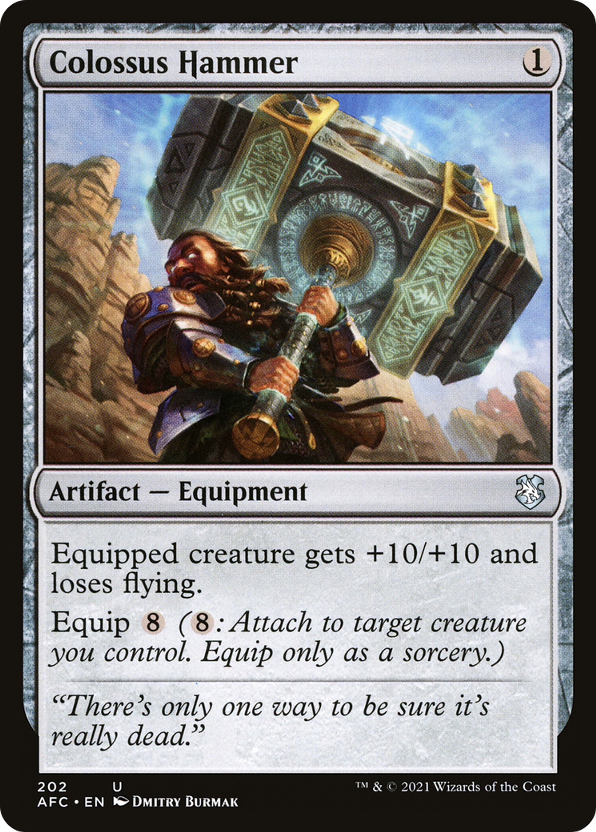 Marteau colossal — Forgotten Realms Commander — Magic: The Gathering