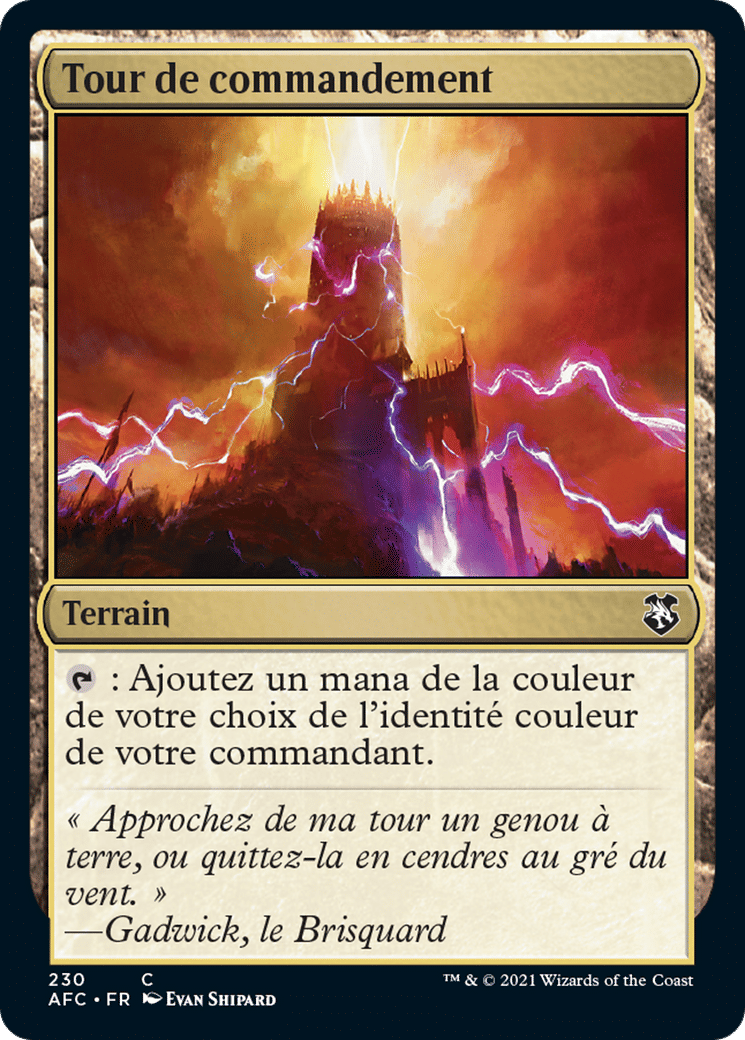 Tour de commandement — Forgotten Realms Commander — Magic: The Gathering