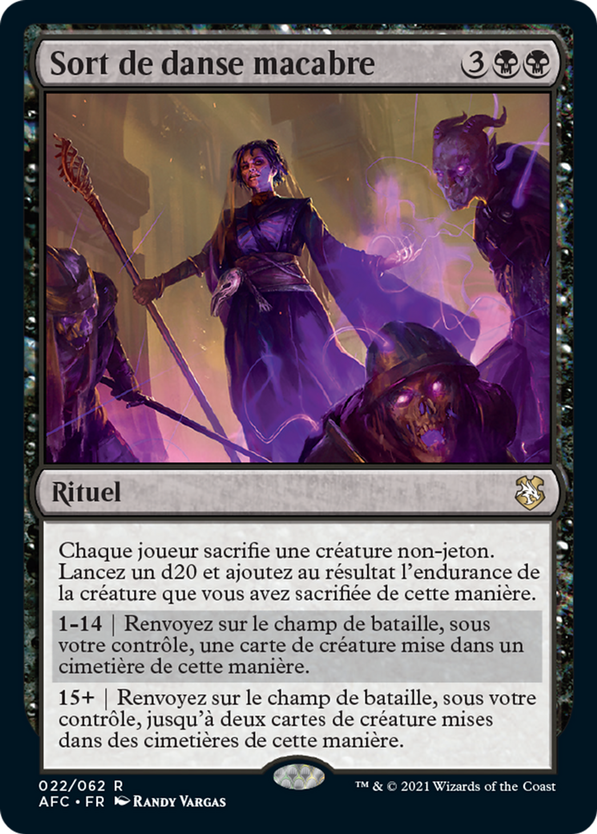Sort de danse macabre — Forgotten Realms Commander — Magic: The Gathering