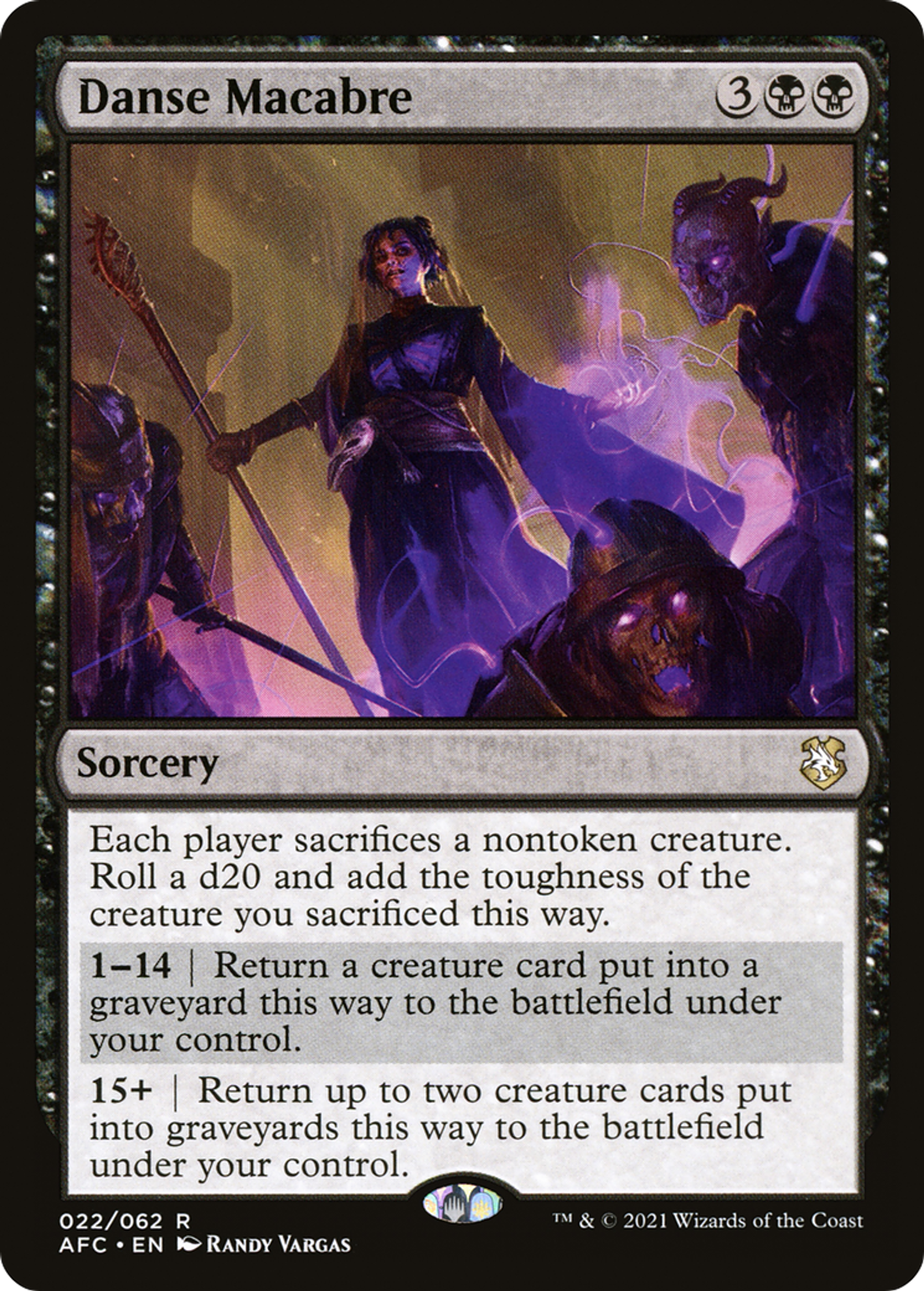 Sort de danse macabre — Forgotten Realms Commander — Magic: The Gathering