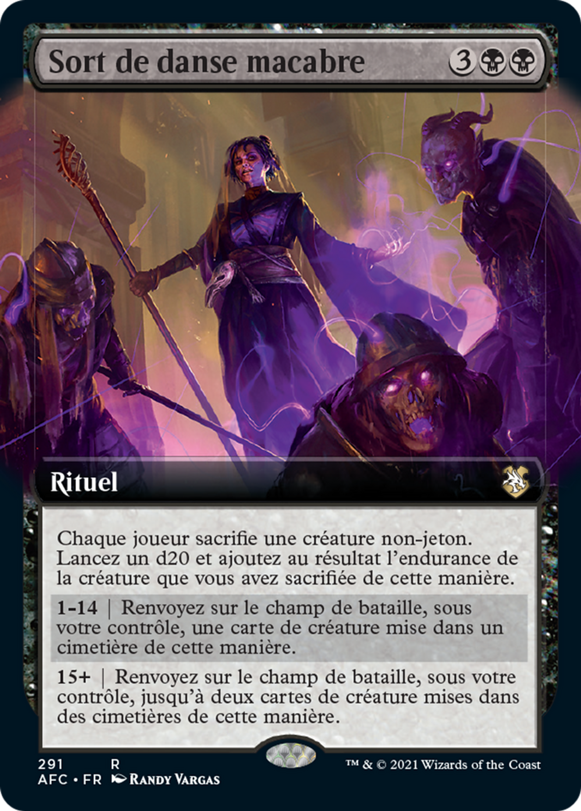 Sort de danse macabre — Forgotten Realms Commander — Magic: The Gathering