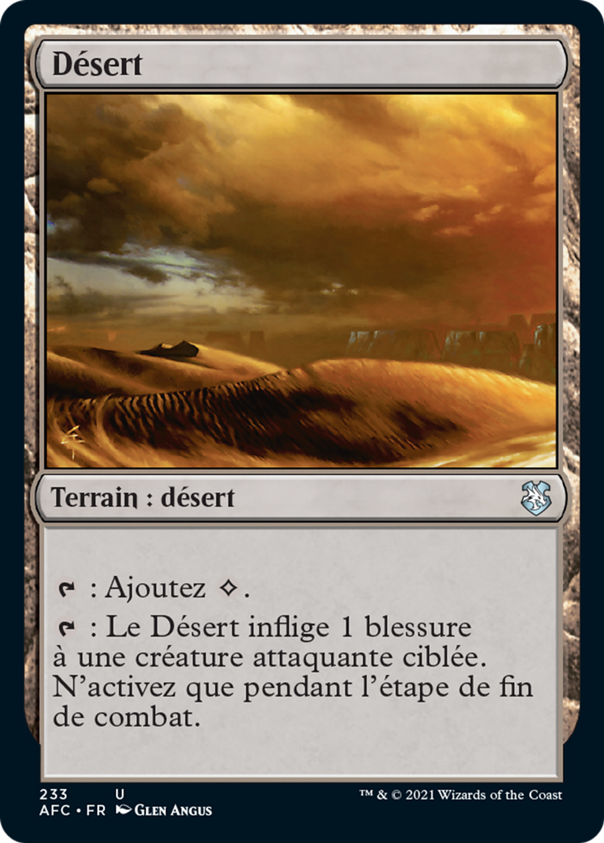 Désert — Forgotten Realms Commander — Magic: The Gathering