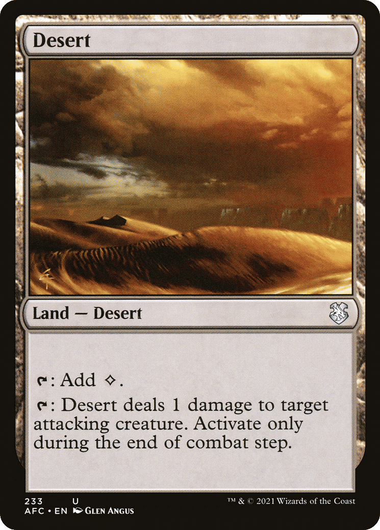 Desert — Forgotten Realms Commander — Magic: The Gathering
