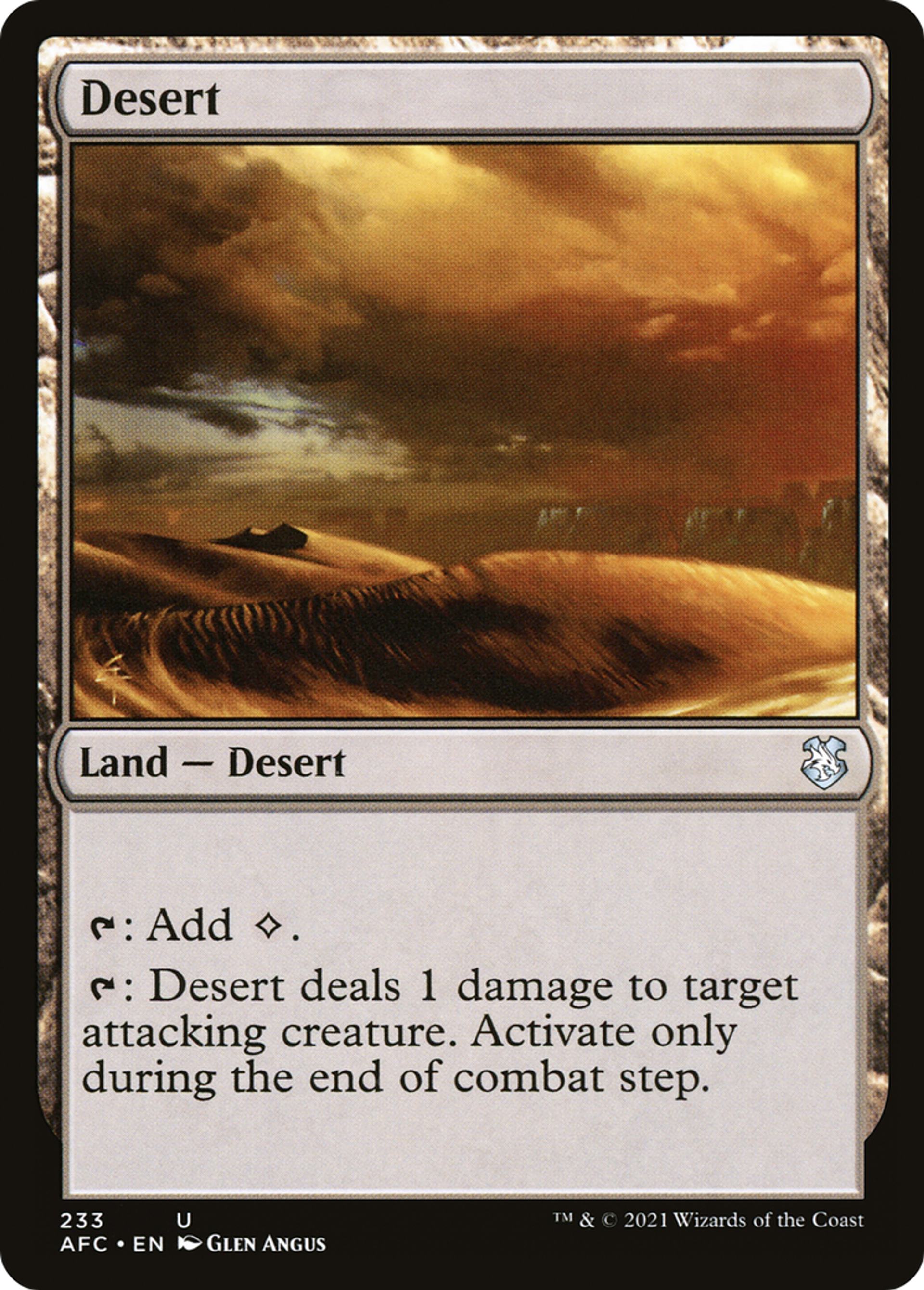 Désert — Forgotten Realms Commander — Magic: The Gathering