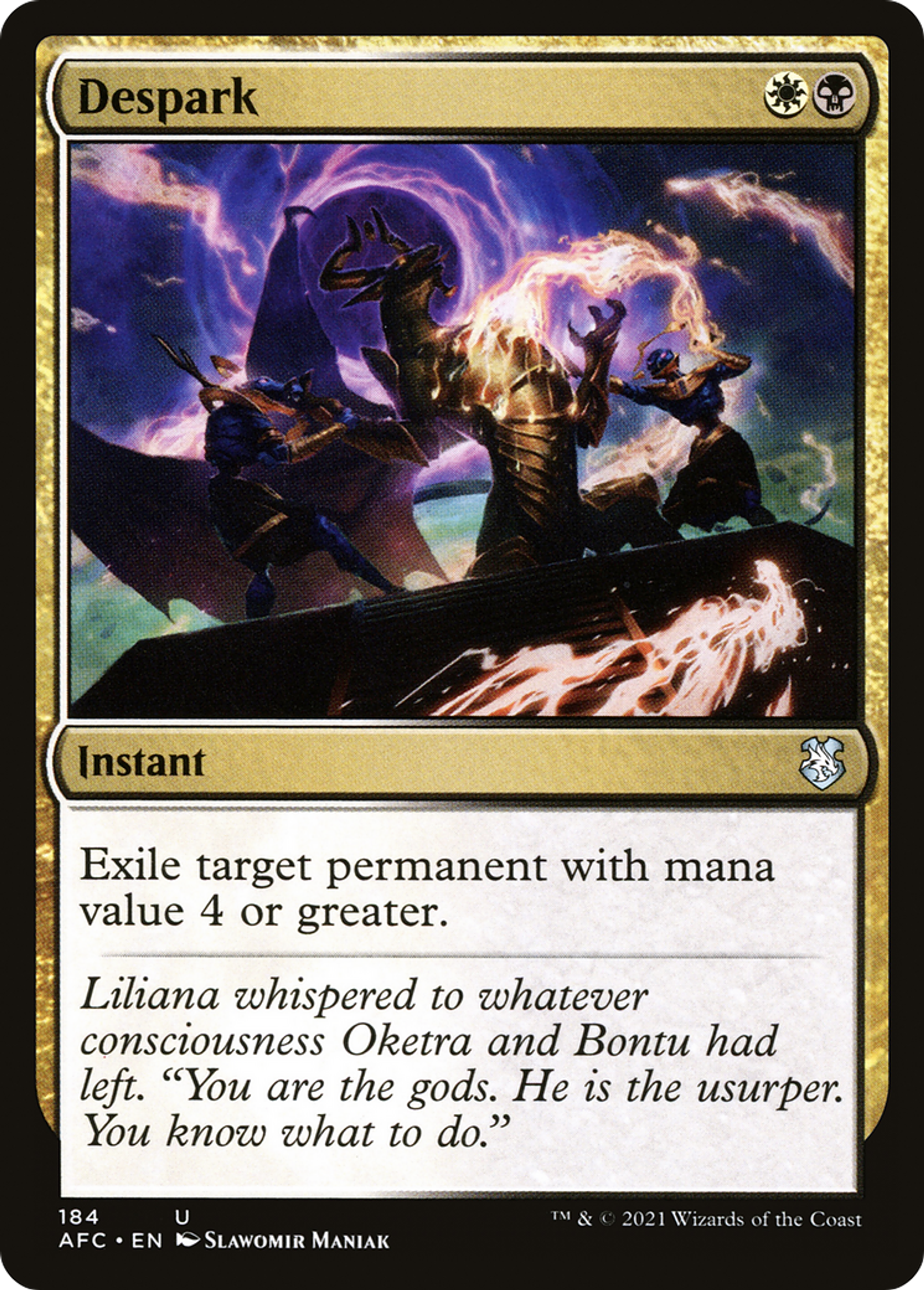 Suppression d'étincelle — Forgotten Realms Commander — Magic: The Gathering