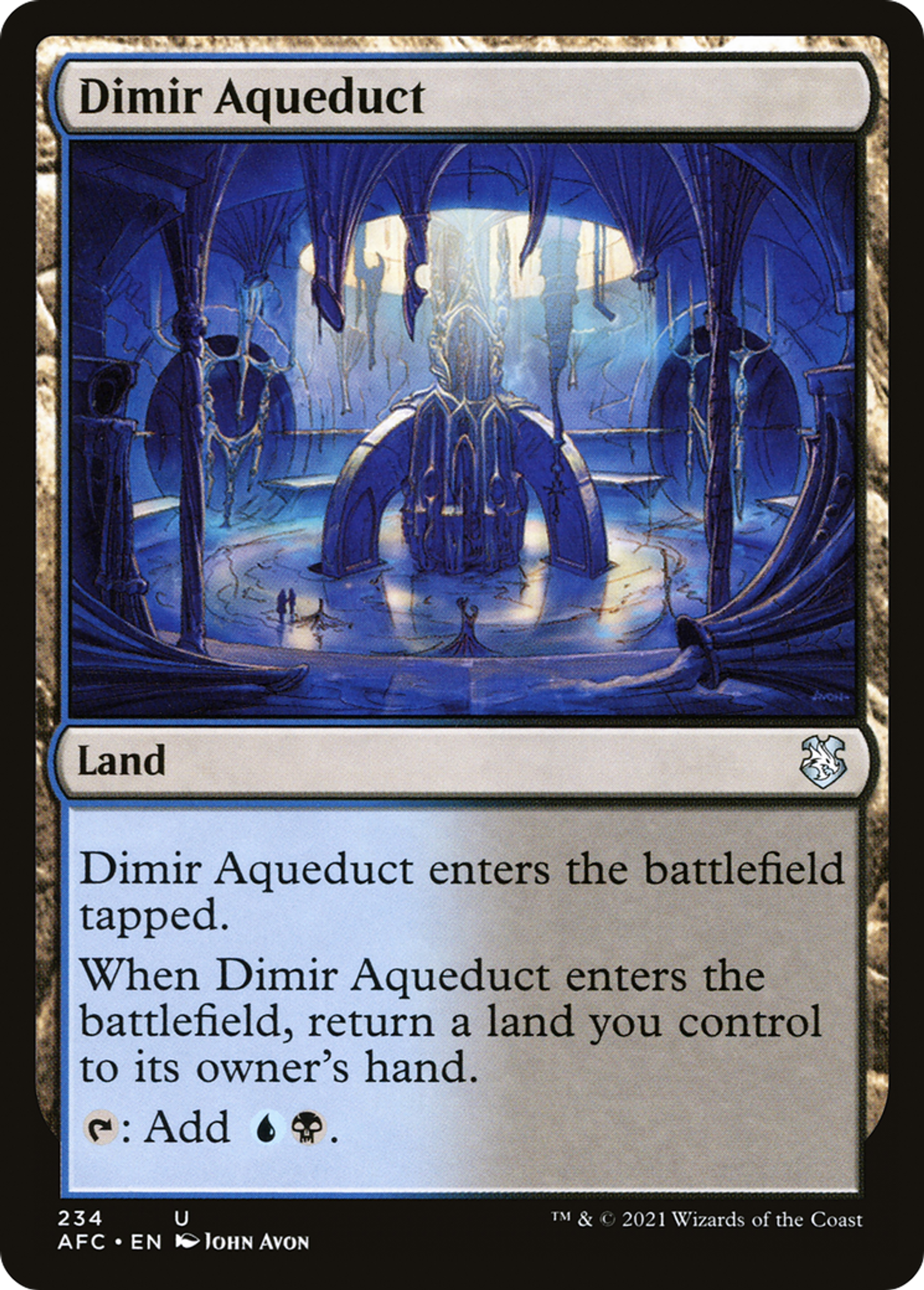 Aqueduc de Dimir — Forgotten Realms Commander — Magic: The Gathering