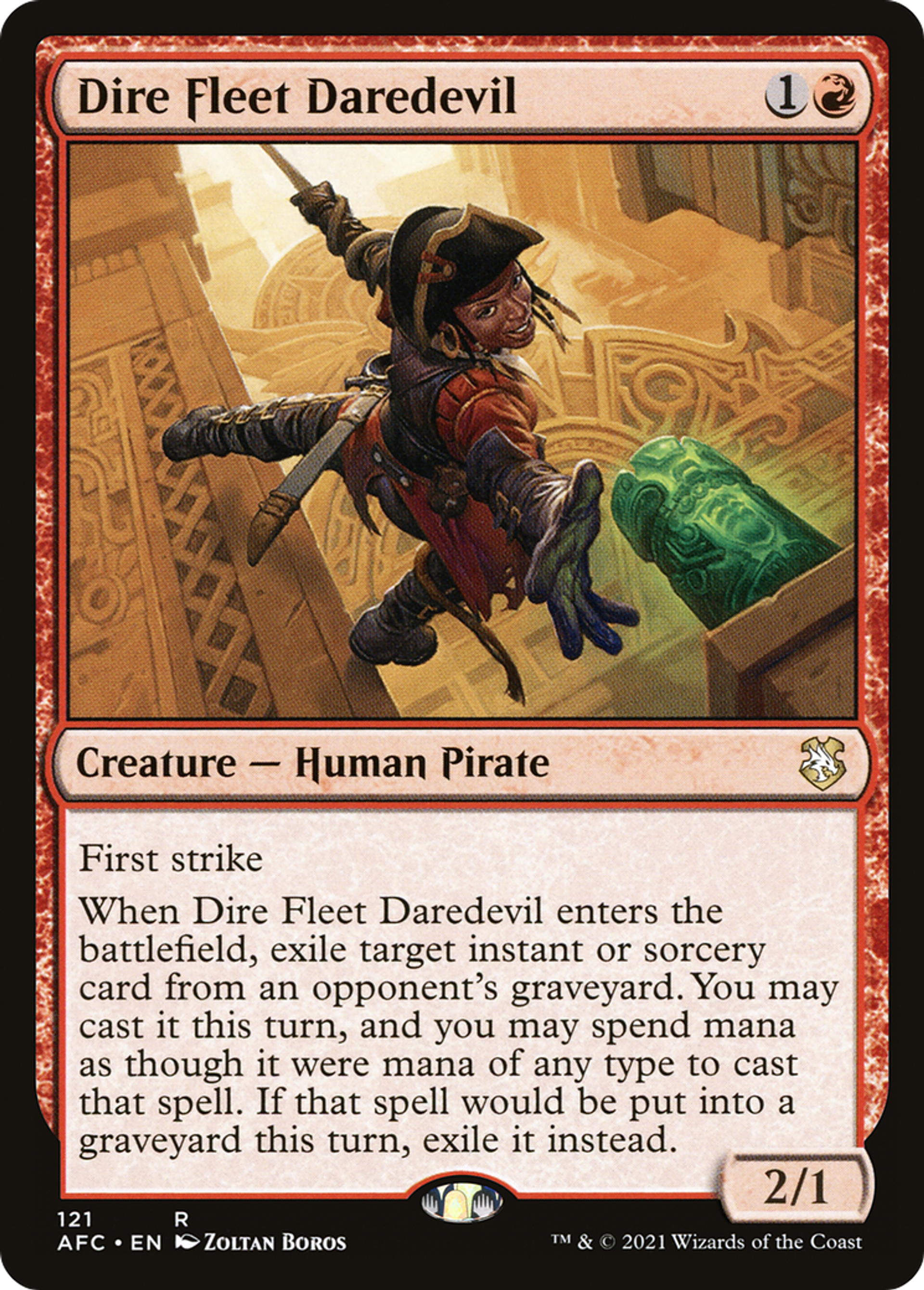 Dire Fleet Daredevil — Forgotten Realms Commander — Magic: The Gathering
