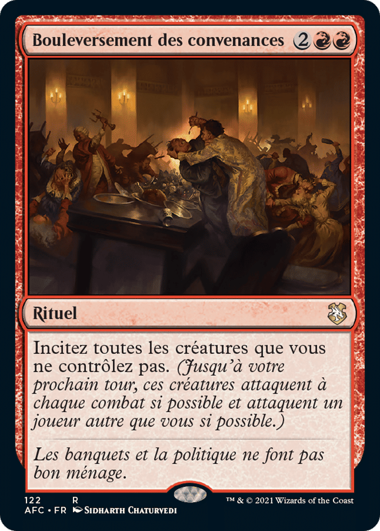 Bouleversement des convenances — Forgotten Realms Commander — Magic: The Gathering