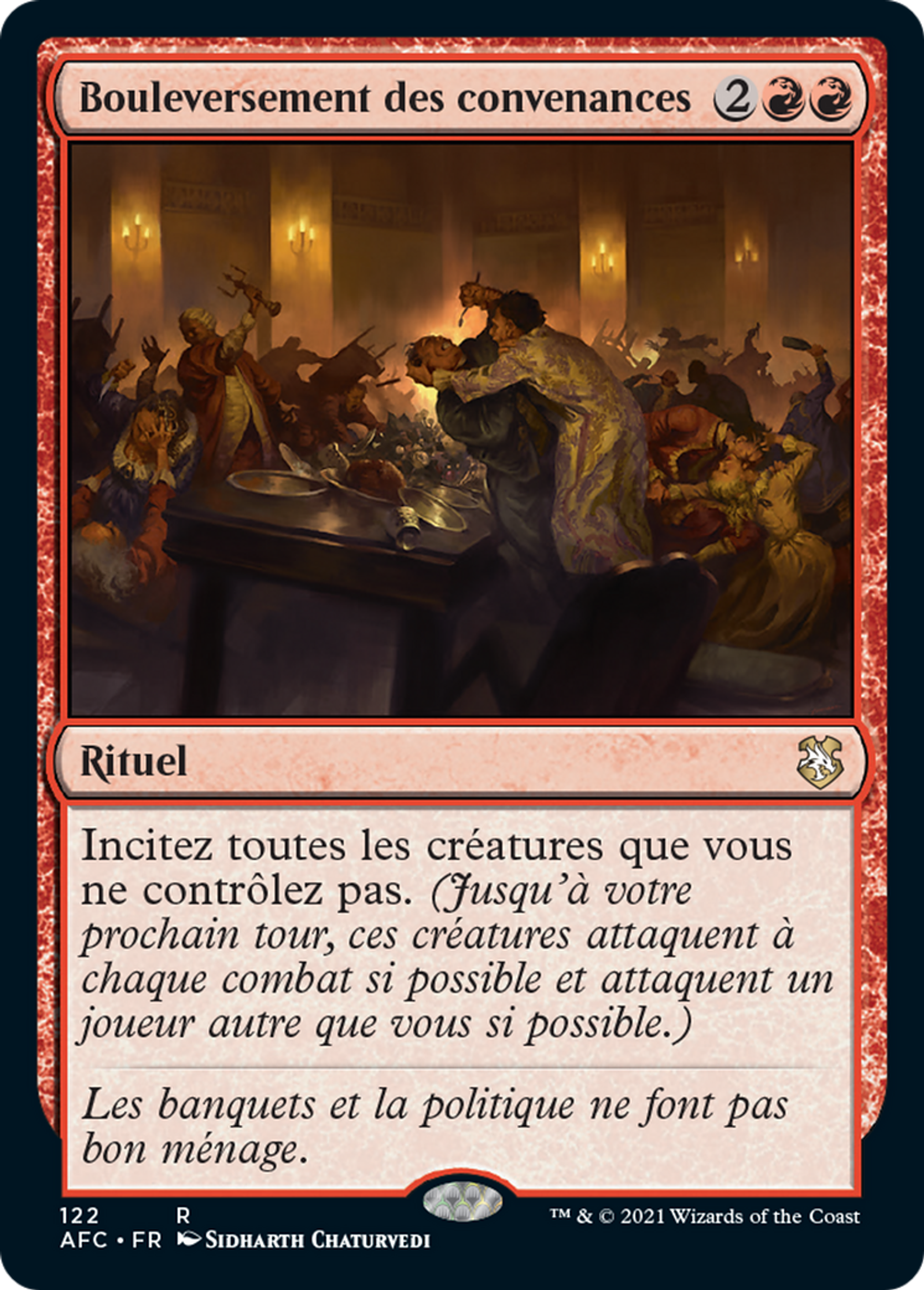 Bouleversement des convenances — Forgotten Realms Commander — Magic: The Gathering