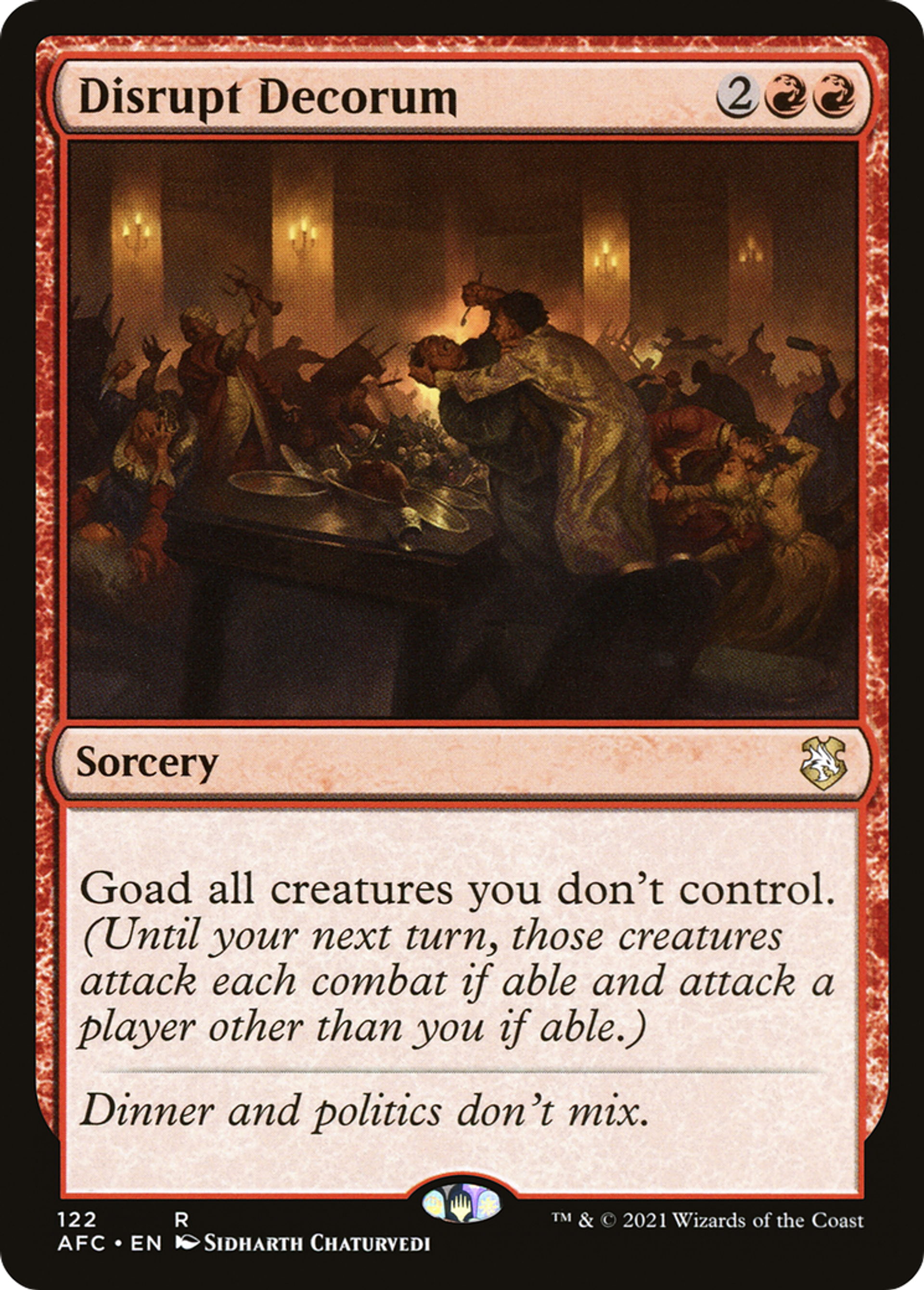 Disrupt Decorum — Forgotten Realms Commander — Magic: The Gathering
