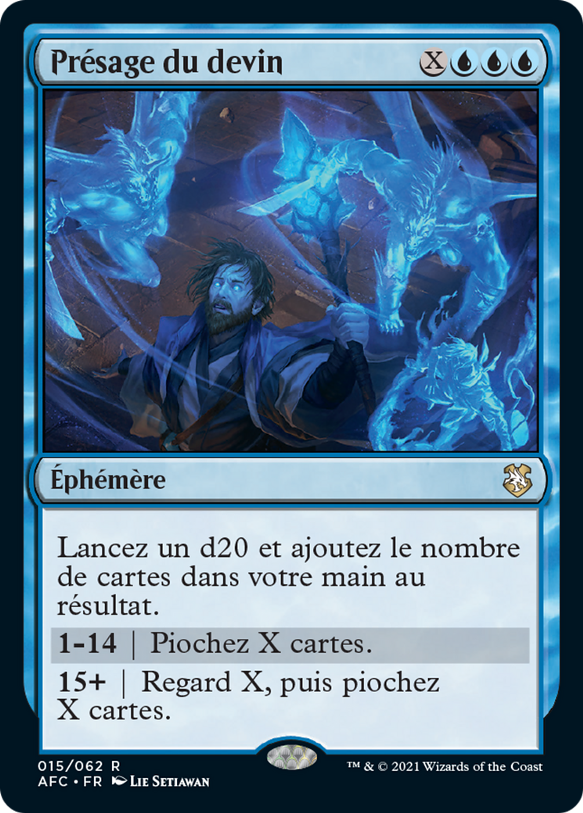 Présage du devin — Forgotten Realms Commander — Magic: The Gathering